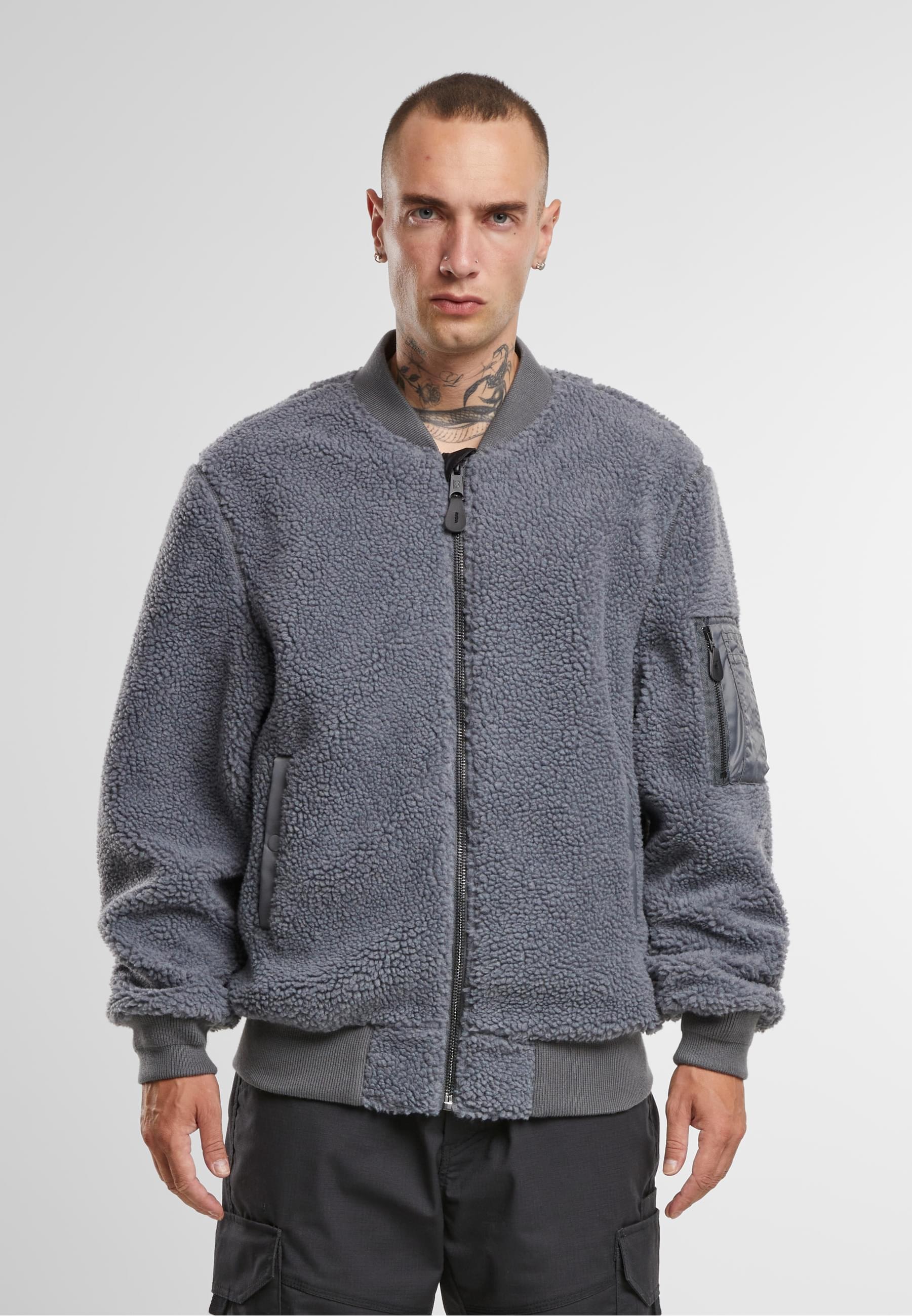 Brandit Allwetterjacke »Brandit MA1 Sherpa Jacket«, (1 St.), ohne Kapuze