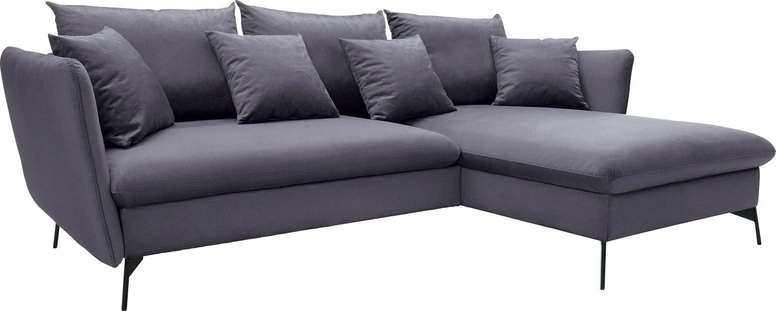 OTTO home Ecksofa "LIVORNO,258 cm, L-Form," Schlaffunktion u. Bettkasten (1 günstig online kaufen