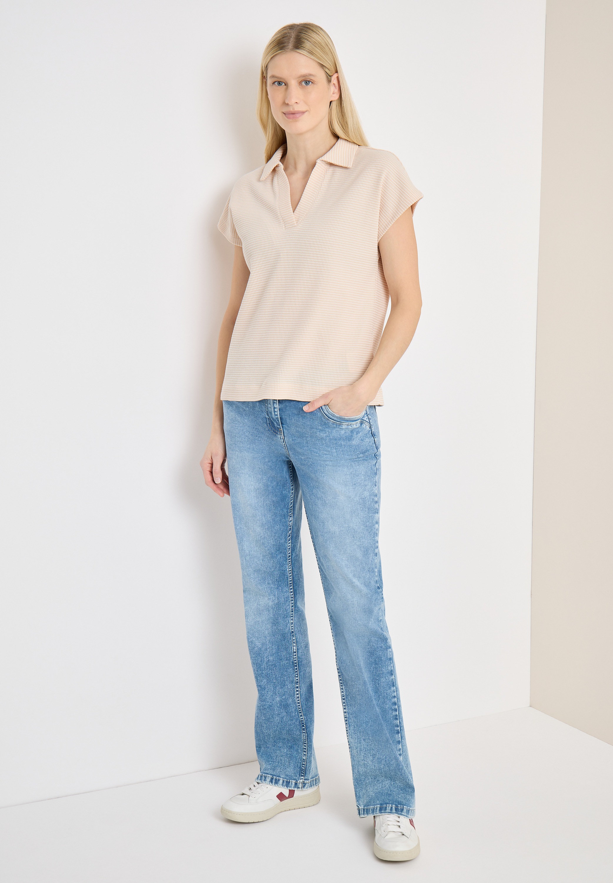 Cecil Poloshirt mit Struktur-Optik