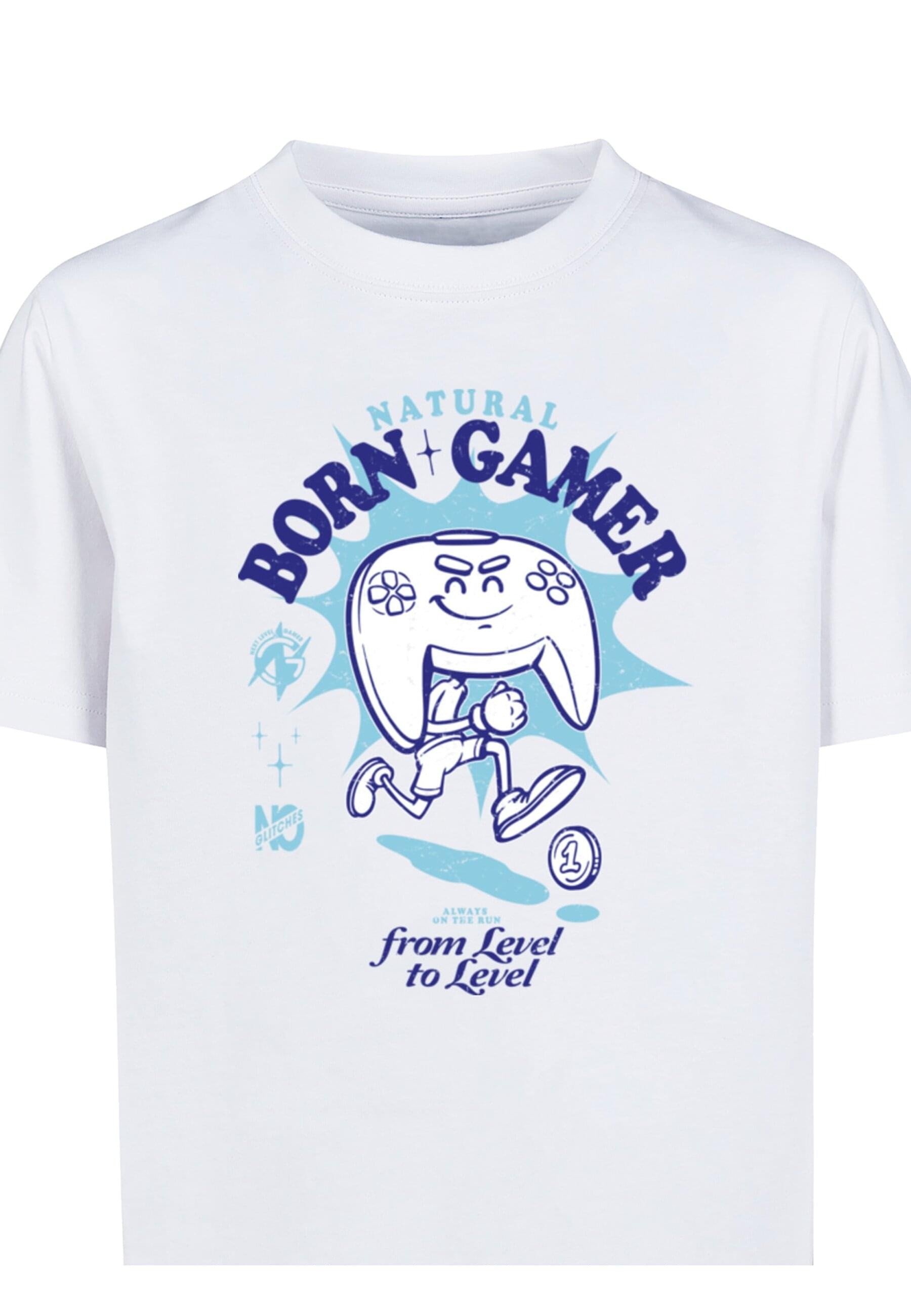 MisterTee T-Shirt »MisterTee Herren Kids Natural Born Gamer Vintage Tee«, (1 tlg.)