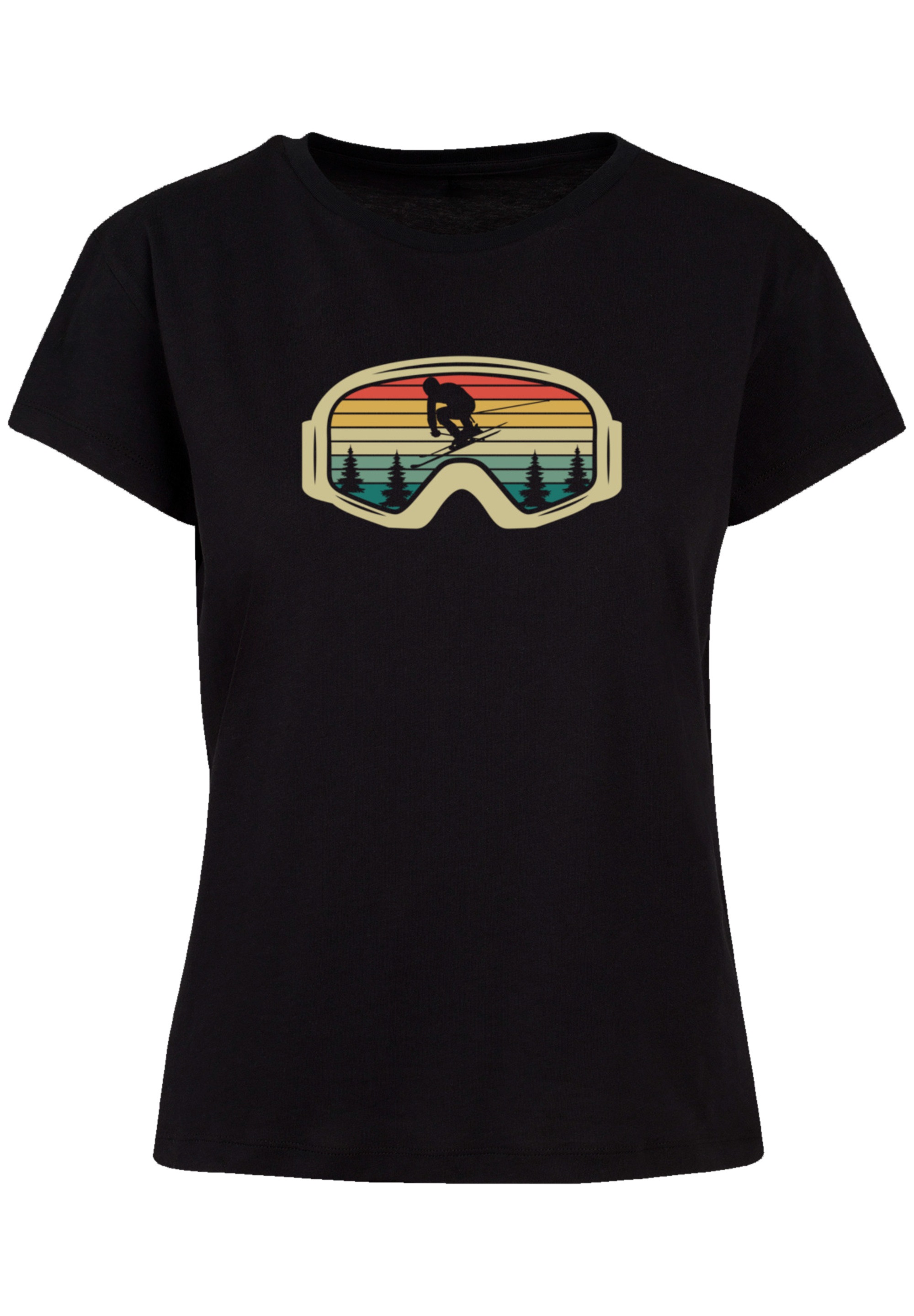F4NT4STIC T-Shirt »Retro Skibrille Wintersport«, Premium Qualität