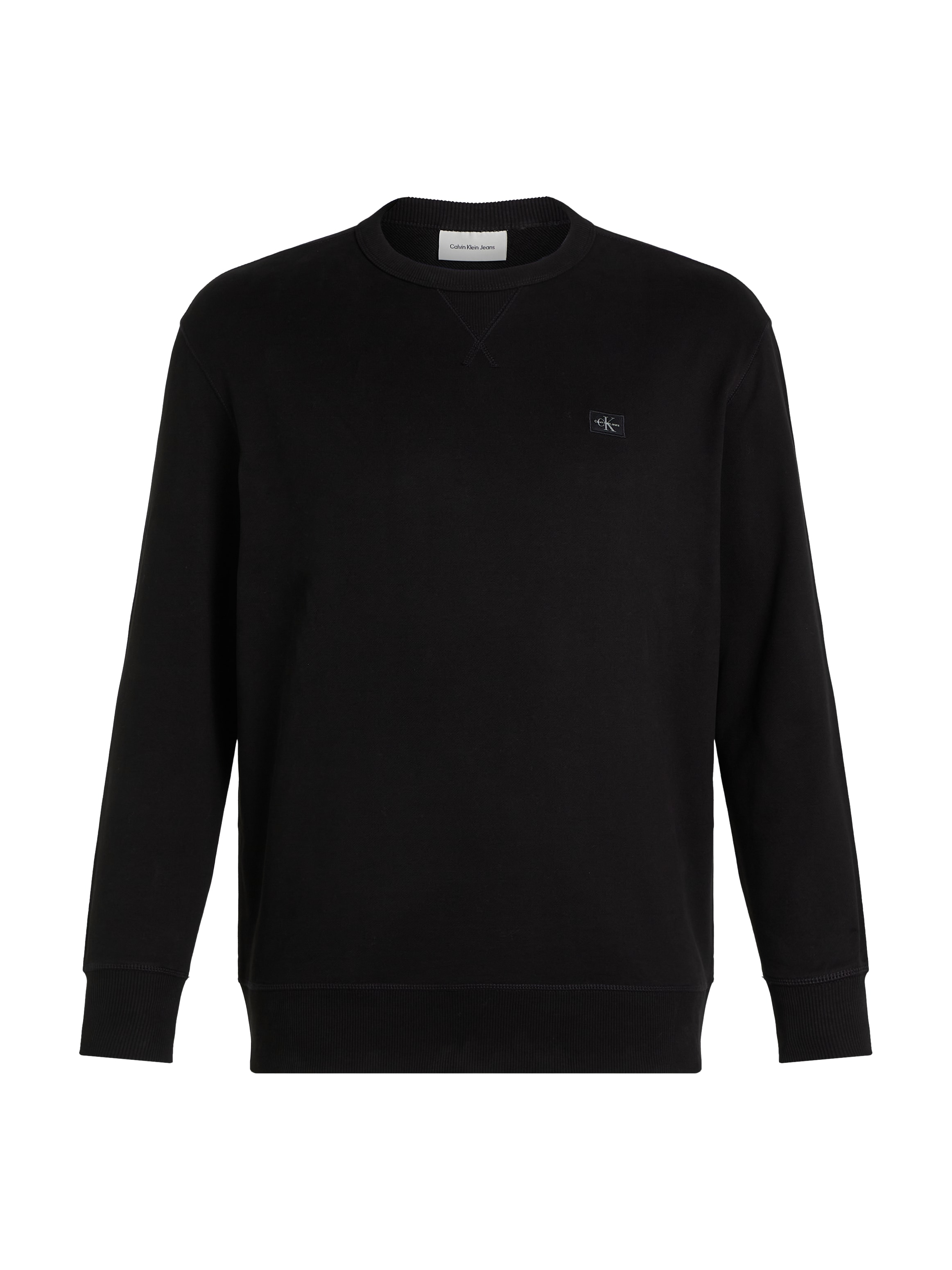 Calvin Klein Jeans Plus Sweatshirt »PLUS WOVEN LABEL CREW NECK«, in großen Größen