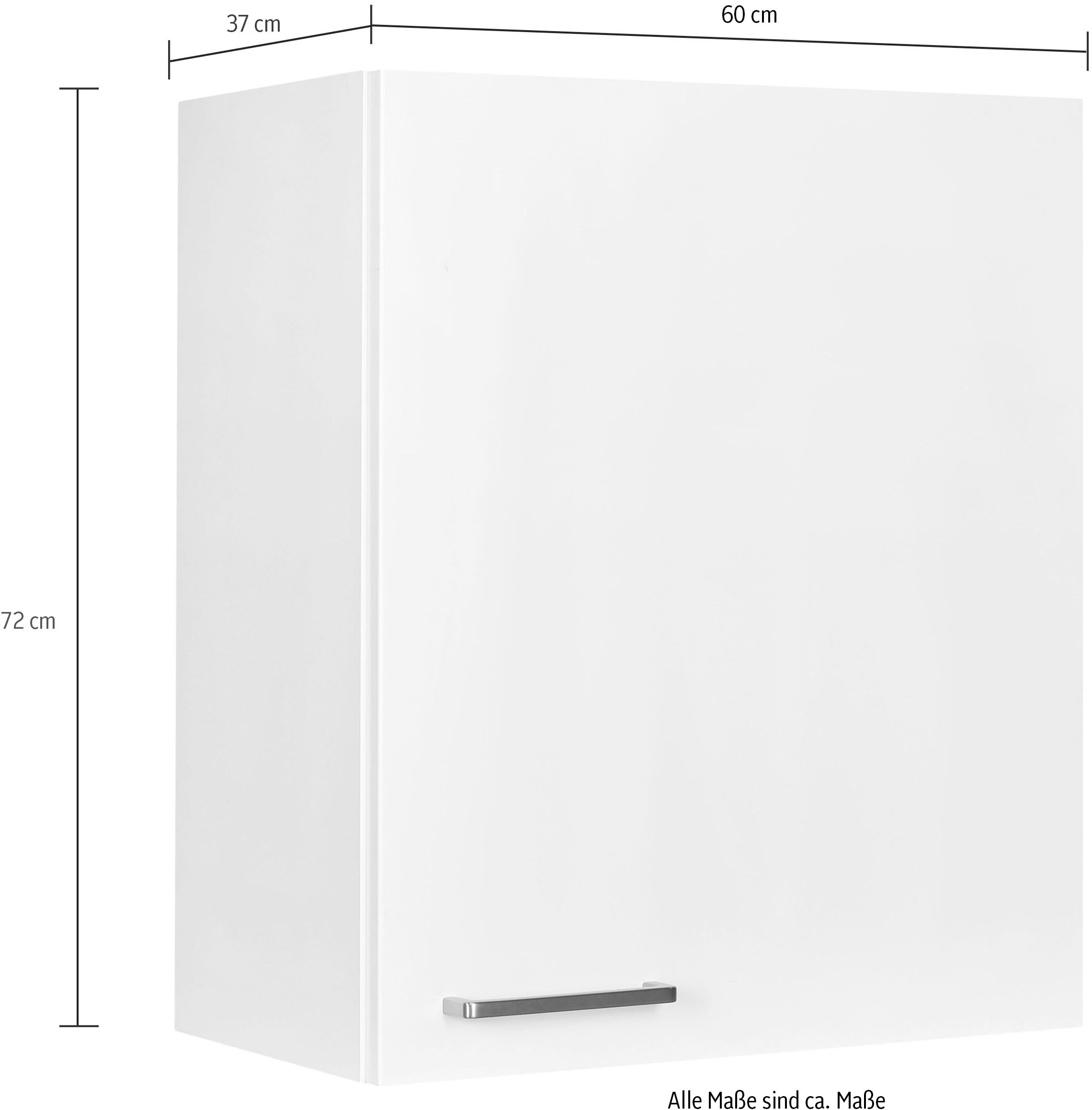 nobilia® Hängeschrank »"Touch", Ausrichtung wählbar, vormontiert,« in drei Breiten: 30, 45 und 60 cm, mit Soft-Close-Funktion