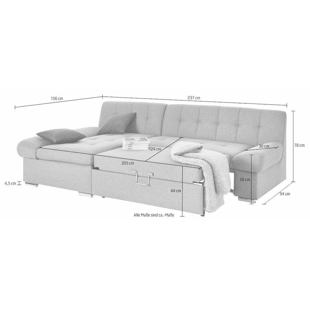 TRENDMANUFAKTUR Ecksofa