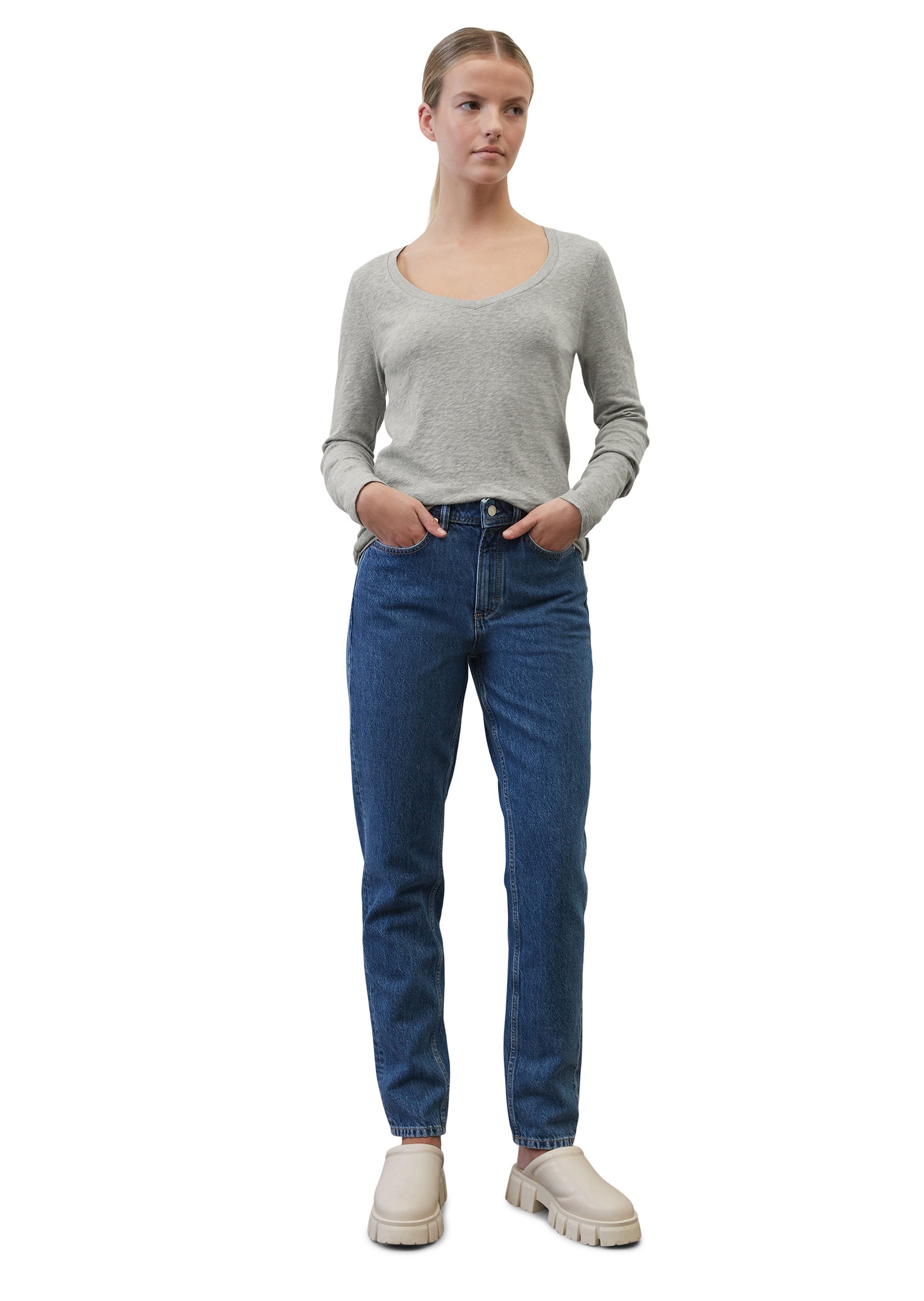 Marc O'Polo DENIM Langarmshirt »aus Heavy Cosy Slub Jersey«