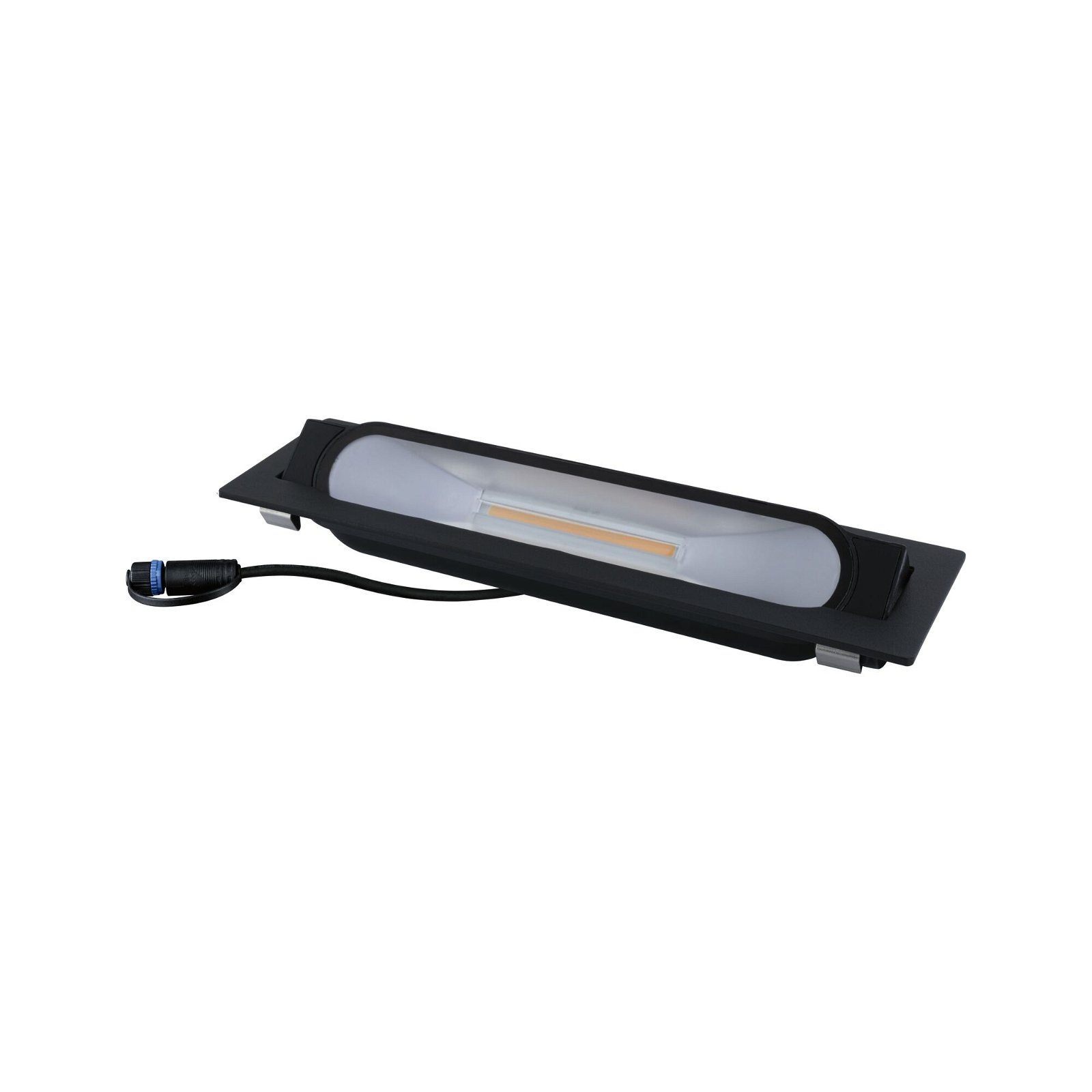 Paulmann LED Gartenstrahler "Plug & Shine Wandfluter Ito Einzelleuchte IP67 3000K 6,1W Anthrazit" 1 Stk. Warmweiß
