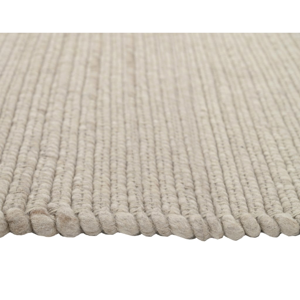 andas Teppich »Kreta, mit Wolle, handgewebt, mit Naturfaser«, rechteckig