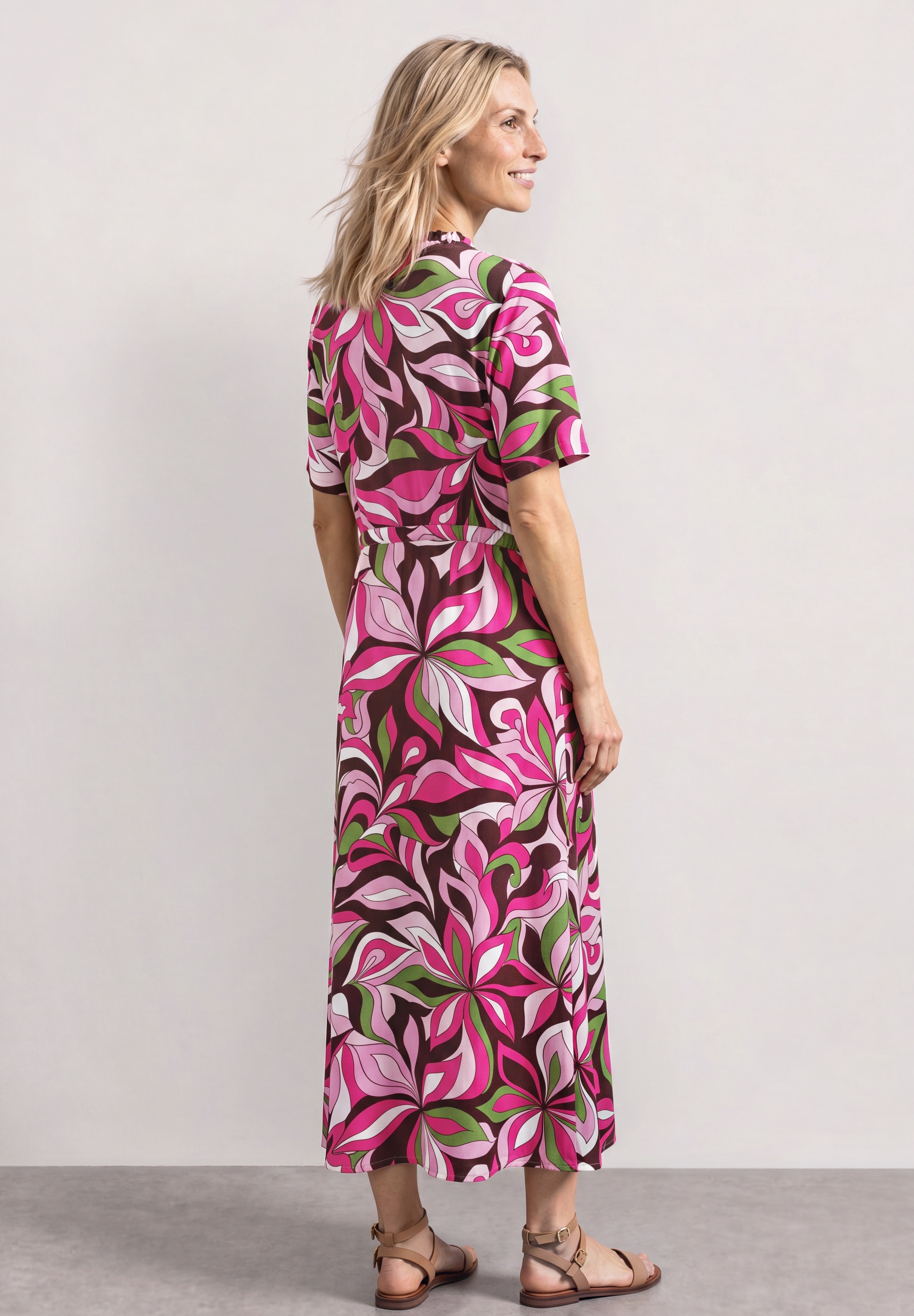 STREET ONE Maxikleid Ohne Taschen aus Viskose