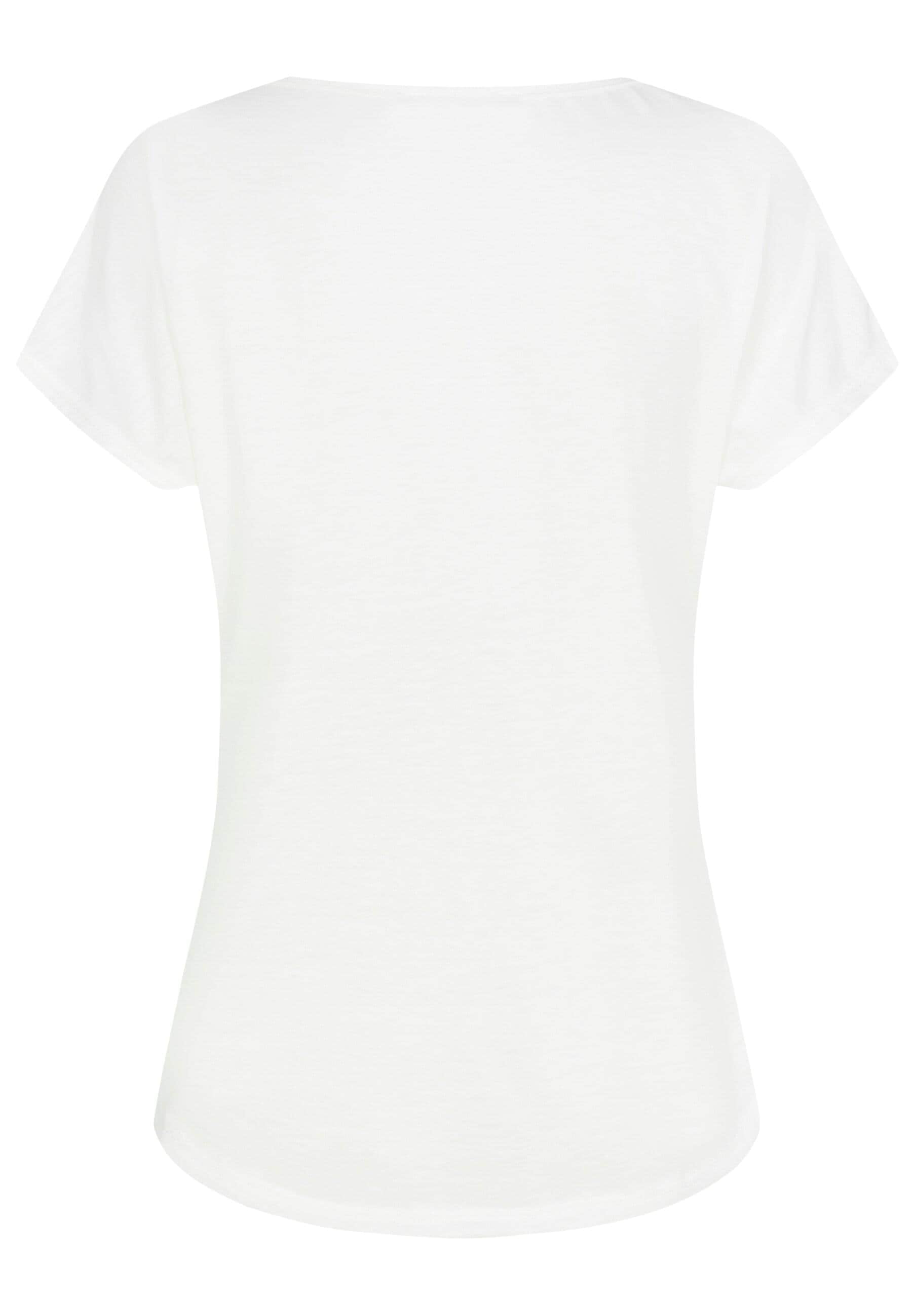 CLOUD 5IVE T-Shirt »CLOUD 5IVE Viskose T-Shirt mit Blumen Print« 1 Stk. tlg.