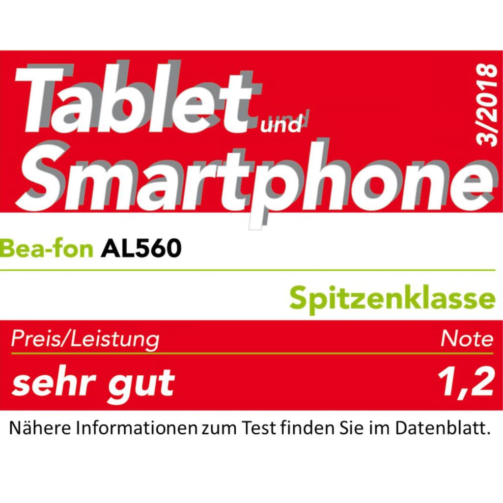 Beafon Handy »AL560«, rot, 6,1 cm/2,4 Zoll, 1 MP Kamera