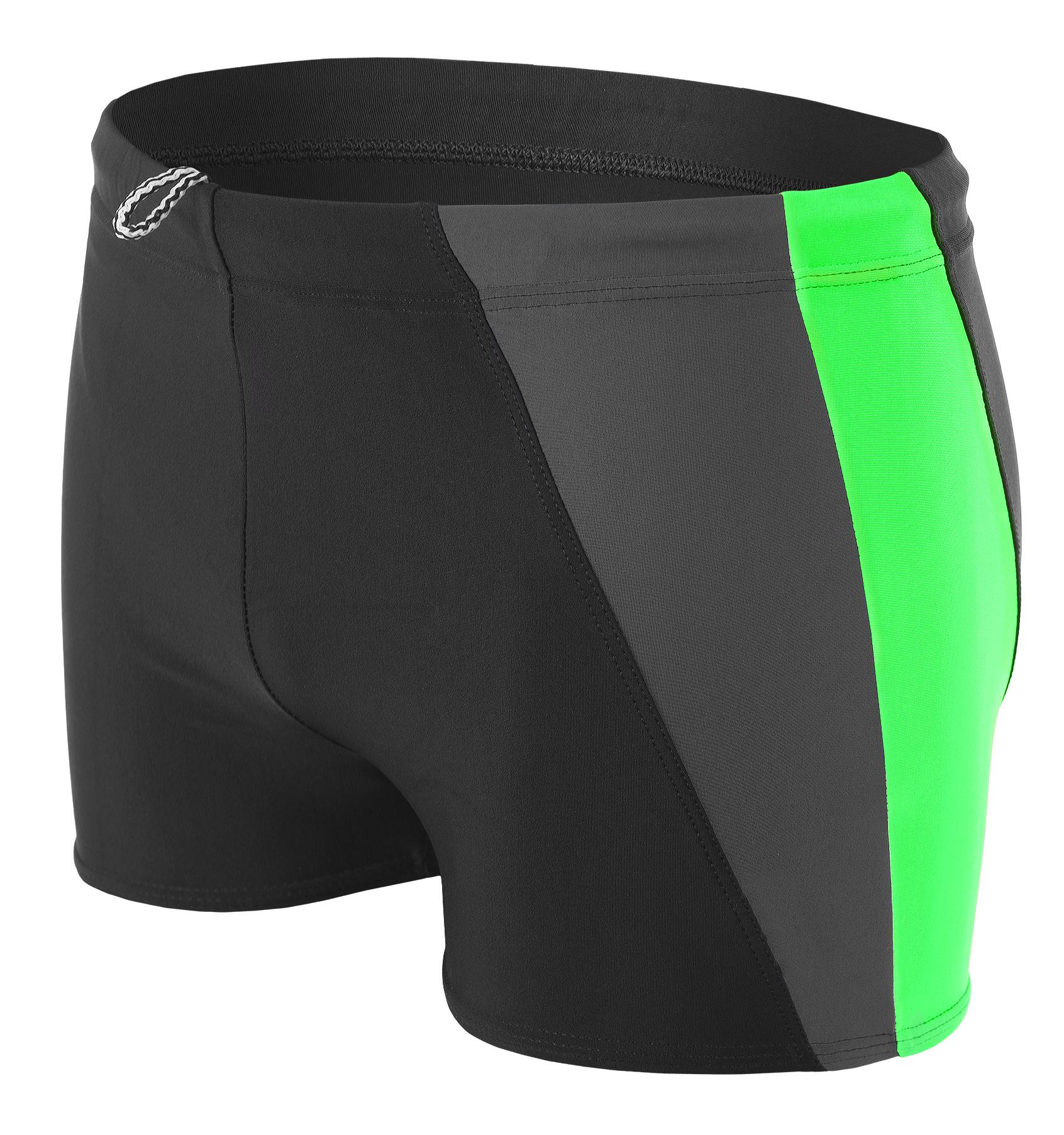 AQUARTI Badehose "Badehose Herren Badehose Kurz mit Seitlichem Streifen"
