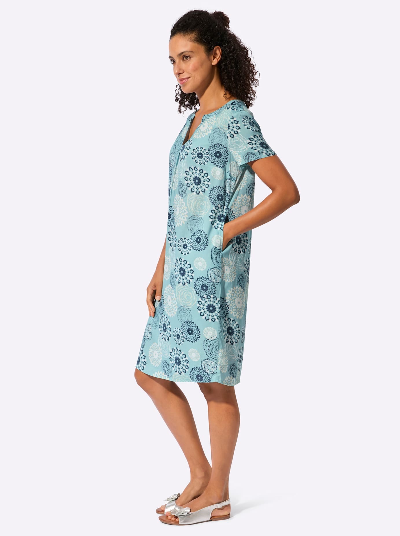 Inspirationen Druckkleid »Druck-Kleid« Eingrifftaschen