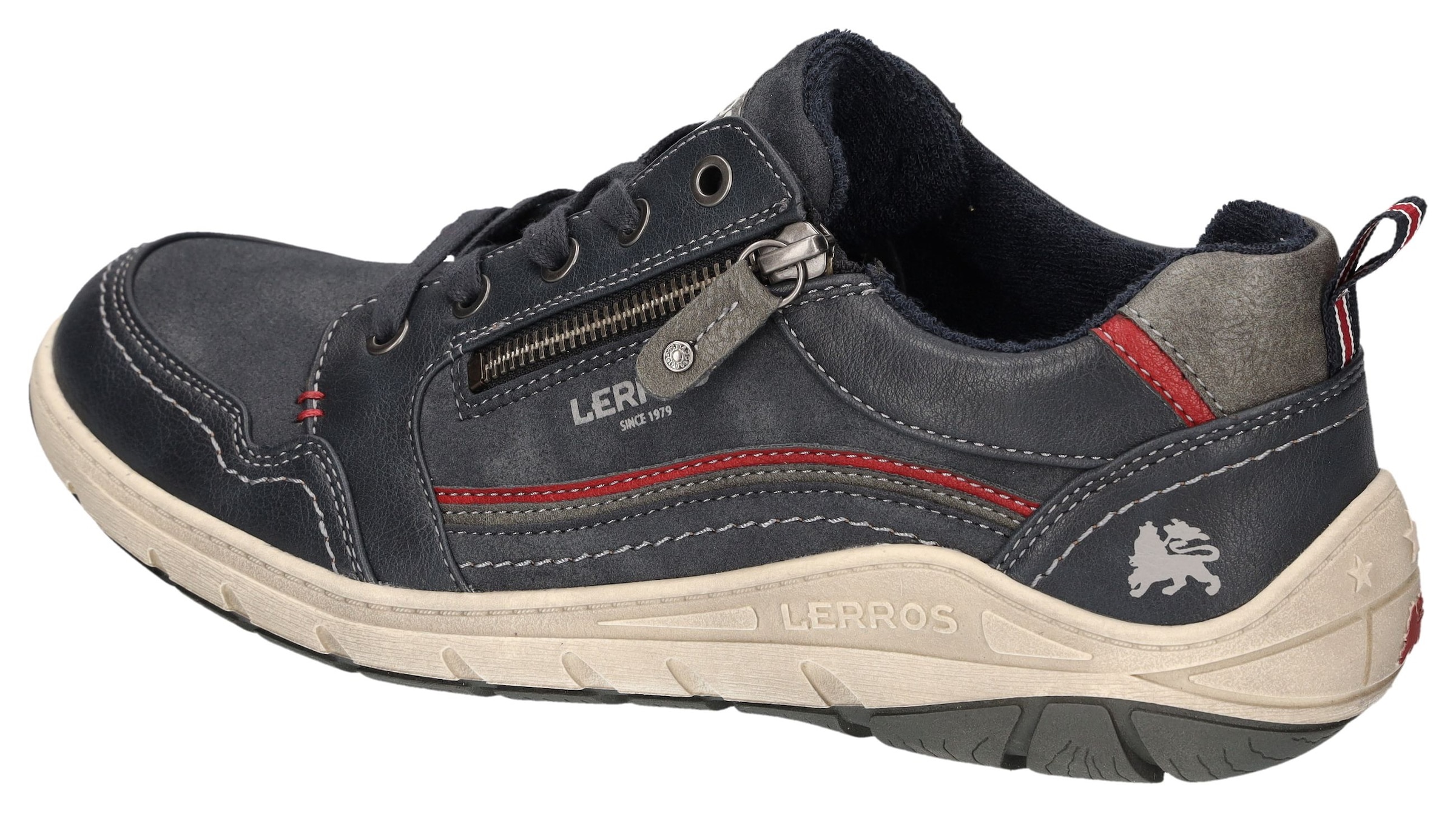 LERROS Sneaker  Schnürschuh, Freizeitschuh, Halbschuh mit Reißverschluss