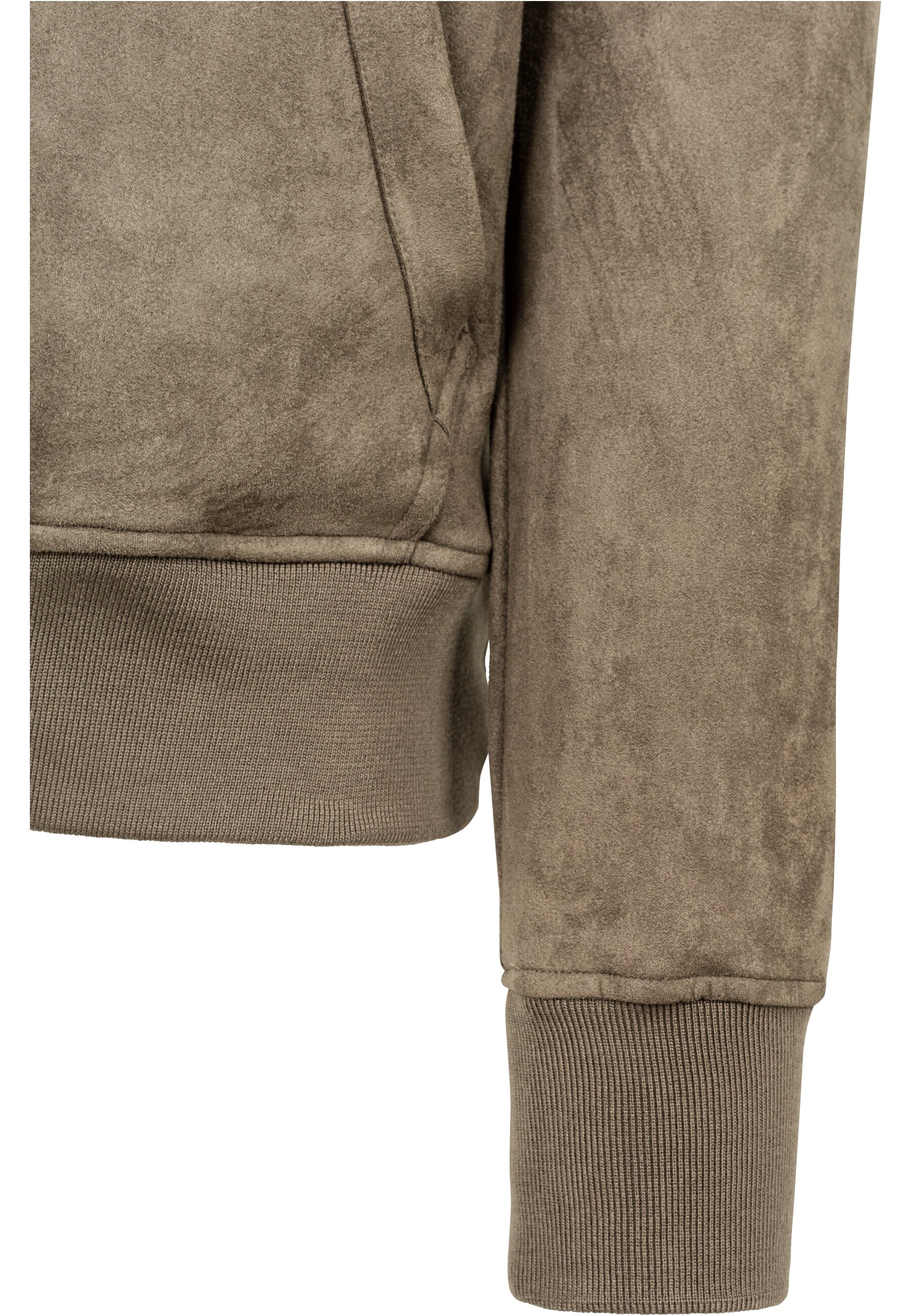 URBAN CLASSICS Sweatshirt »Urban Classics Herren Imitation Suede Hoody«, (1 tlg.)