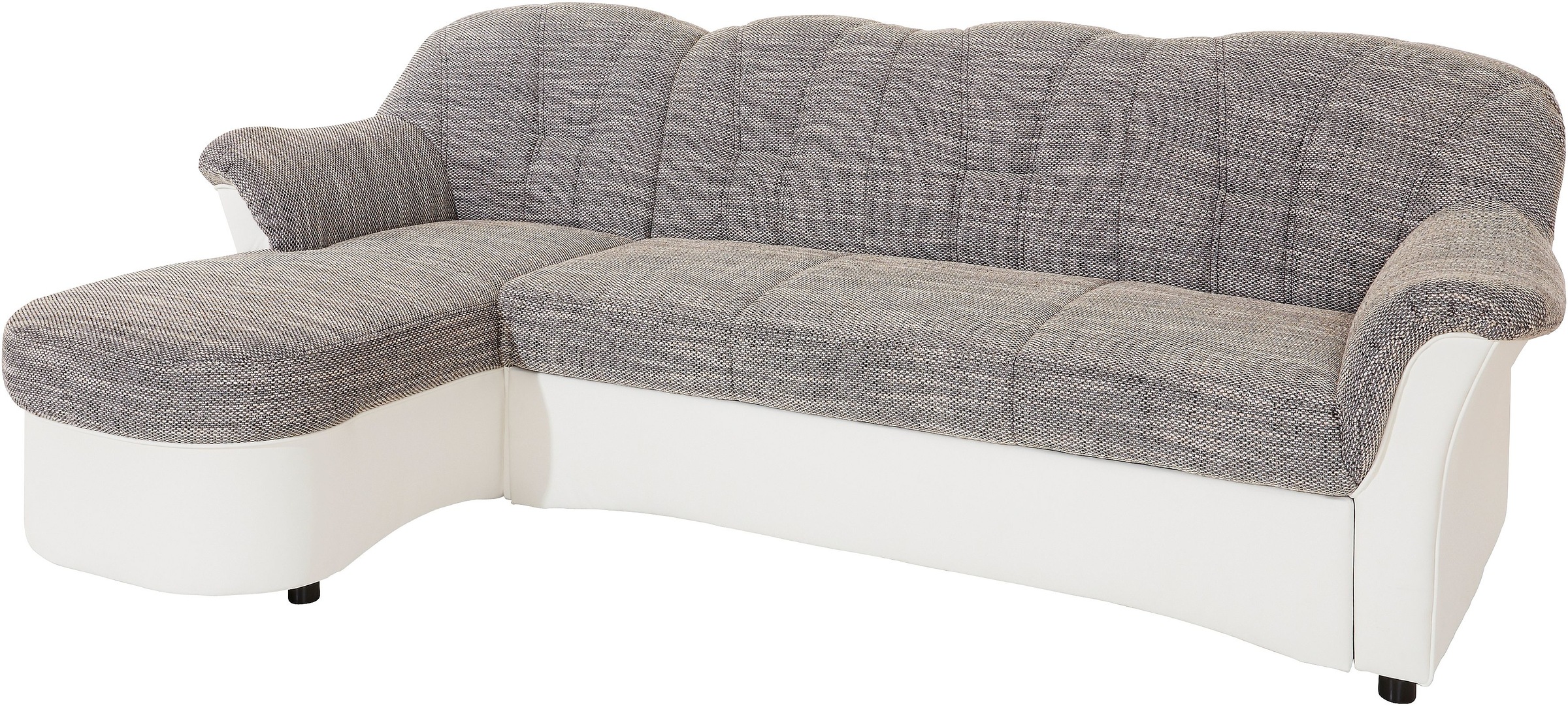 DOMO collection Ecksofa »Flores Schlafsofa, B/T/H: 233/142/86 cm, L-Form«, wahlweise mit Bettfunktion, wahlweise mit Federkern, auch in Leder