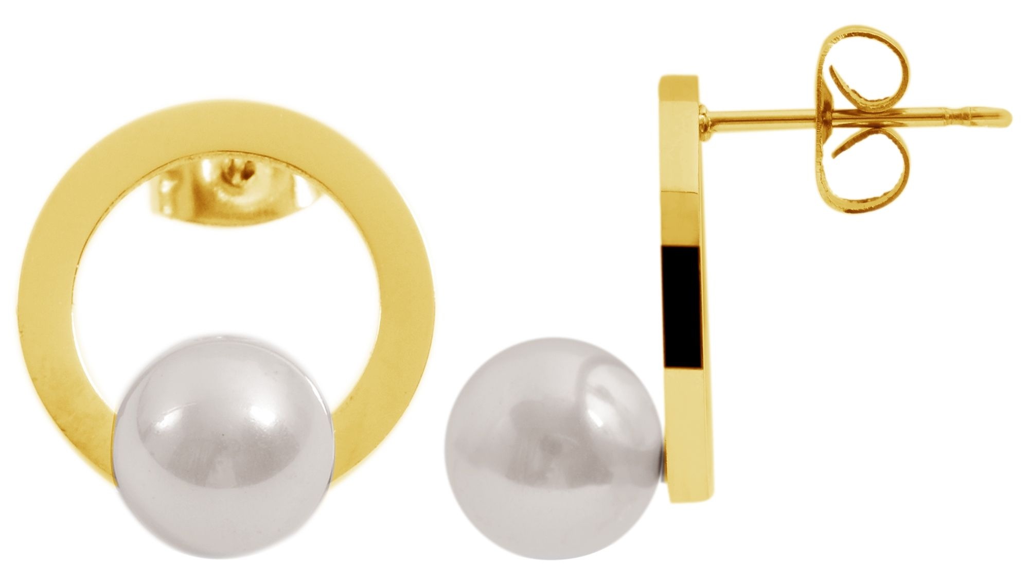 Adelia´s Paar Ohrhänger "Damen Ohrringe – Ohrstecker aus Edelstahl mit Perl günstig online kaufen