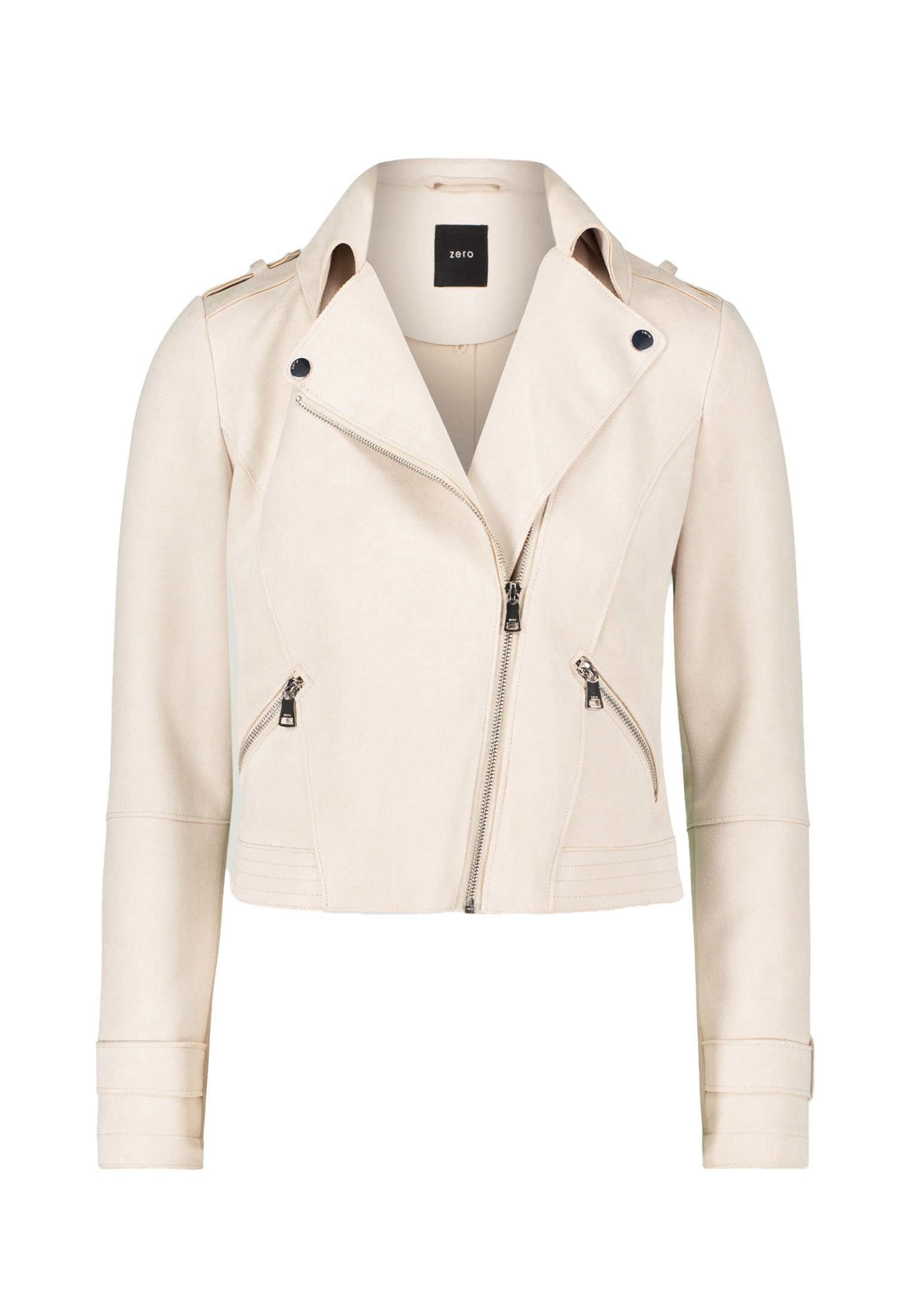 Zero Bikerjacke »zero Bikerjacke in Veloursleder-Optik«