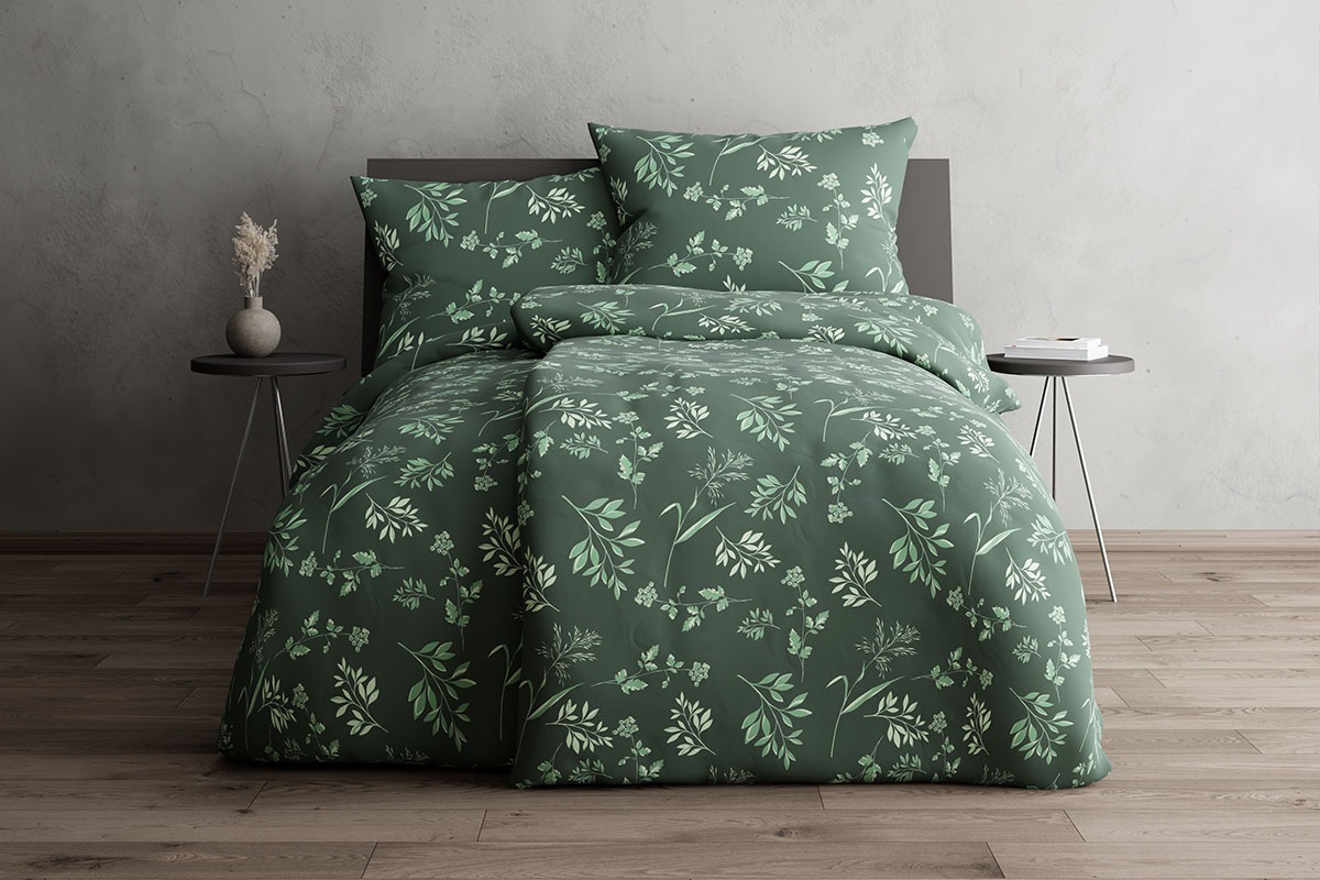 Grund Bettwäsche »Herba Bettwäsche« 2 tlg. Aus 100% Baumwollsatin gefertigt