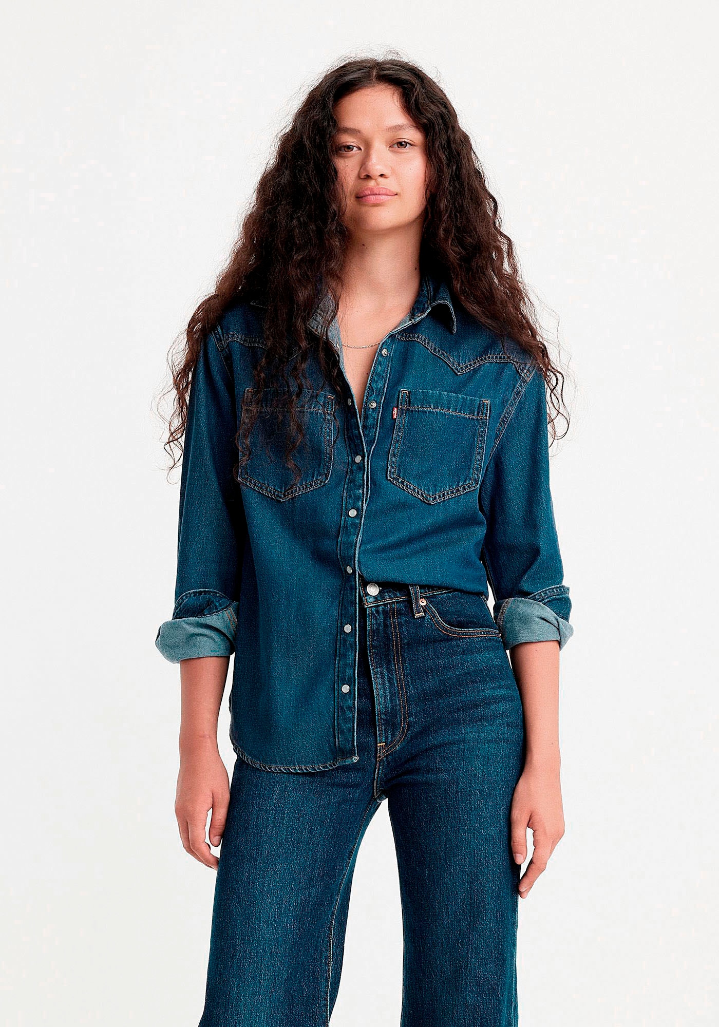 Levis Jeansbluse "TEODORA WESTERN SHIRT", mit Druckknöpfen günstig online kaufen