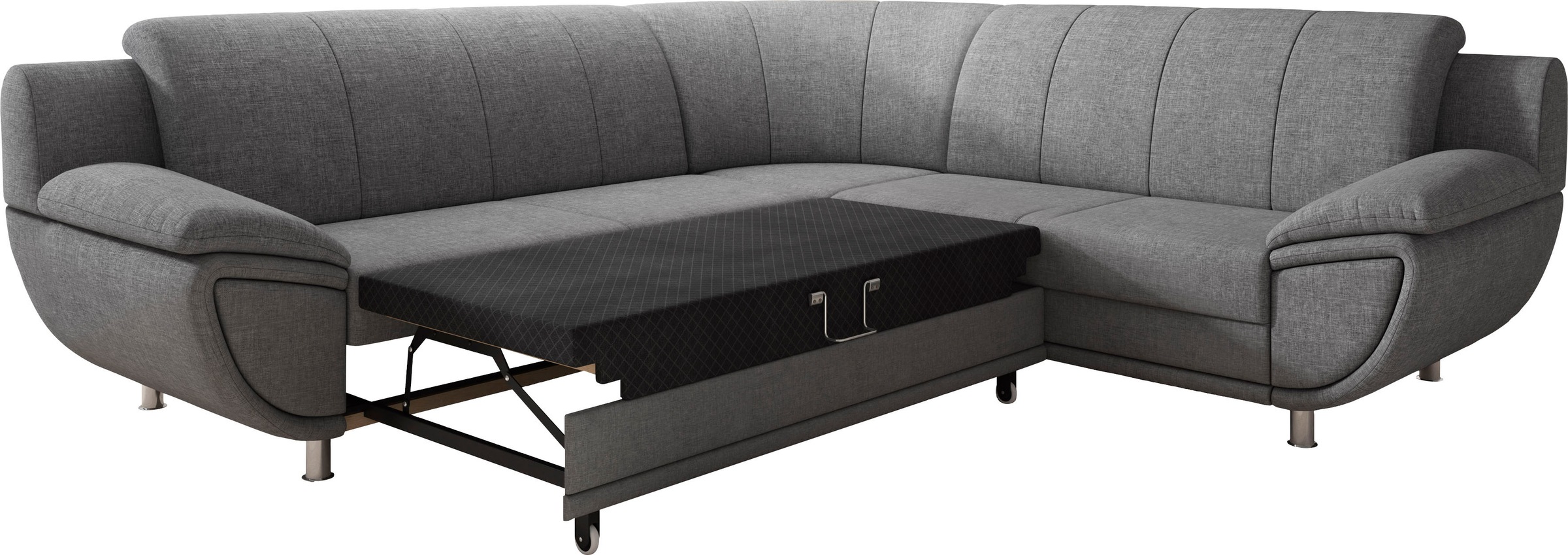 TRENDMANUFAKTUR Ecksofa "Rondo II, zeitlos & elegant, bequeme Armlehnen, L- günstig online kaufen
