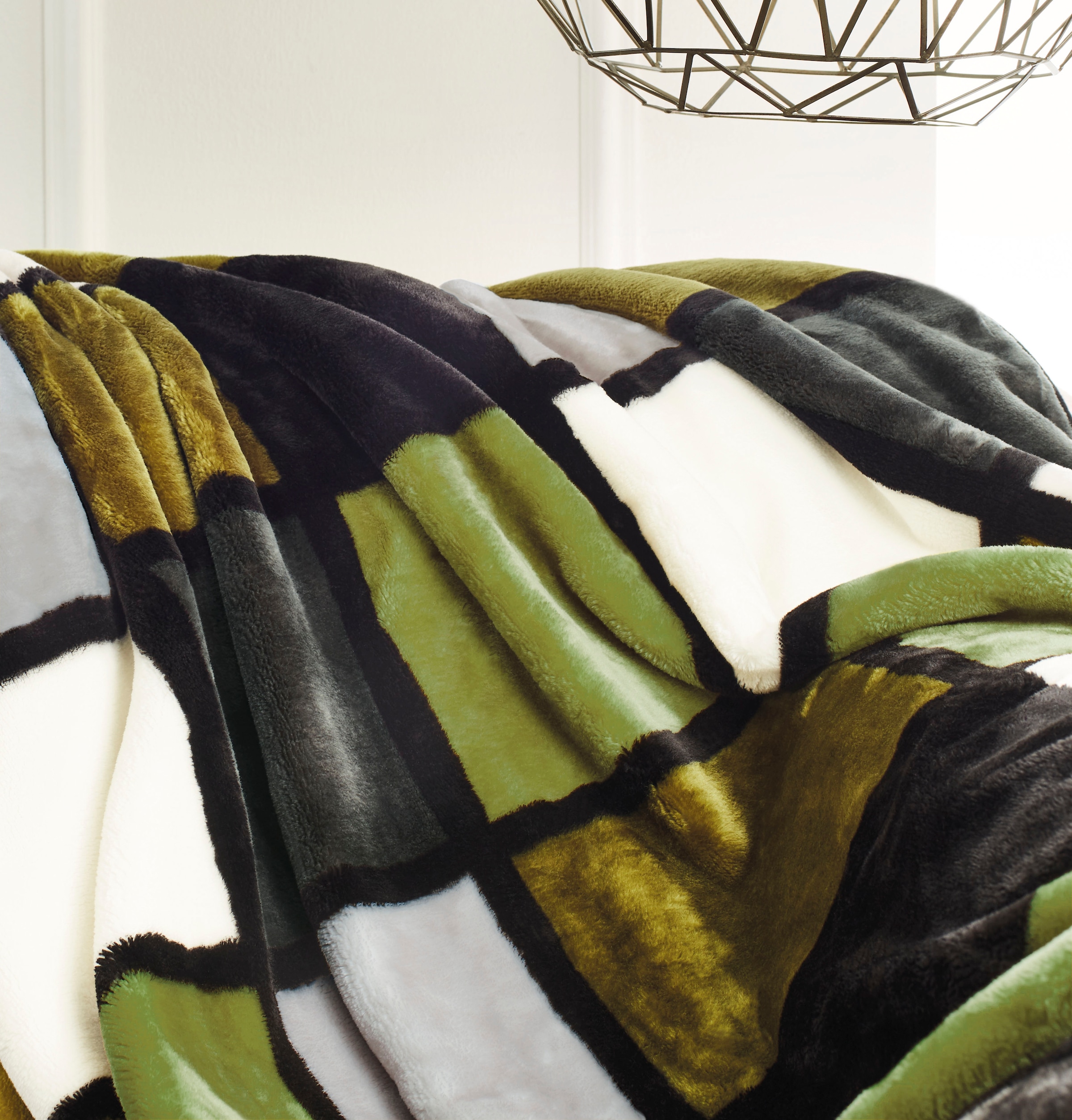 Gözze Wohndecke »Antigua« mit modernem Karo, Kuscheldecke, 150x200 cm