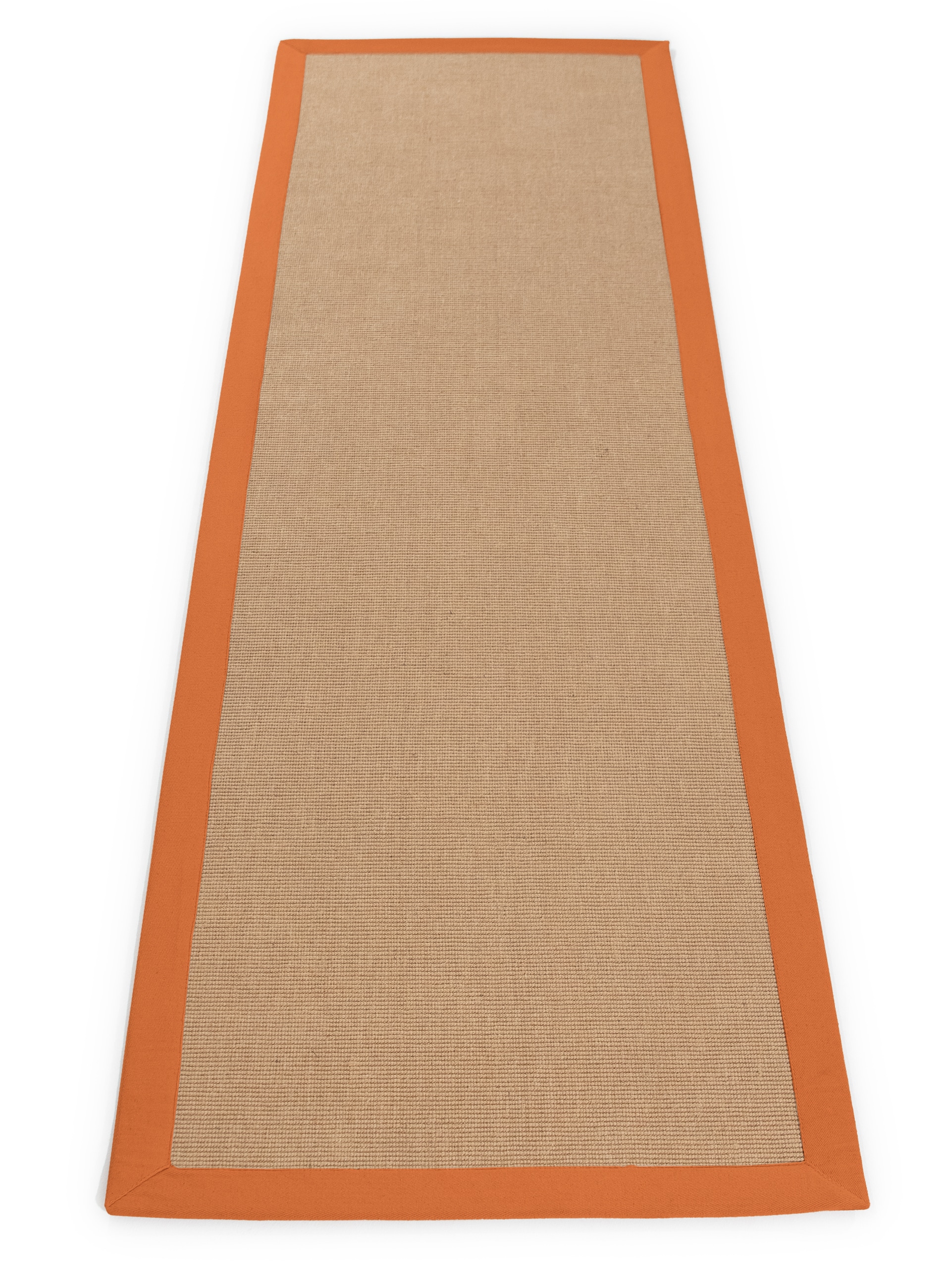 carpetfine Sisalteppich »Sisal«, rechteckig, 5 mm Höhe, mit farbiger Bordüre, Anti Rutsch Rückseite