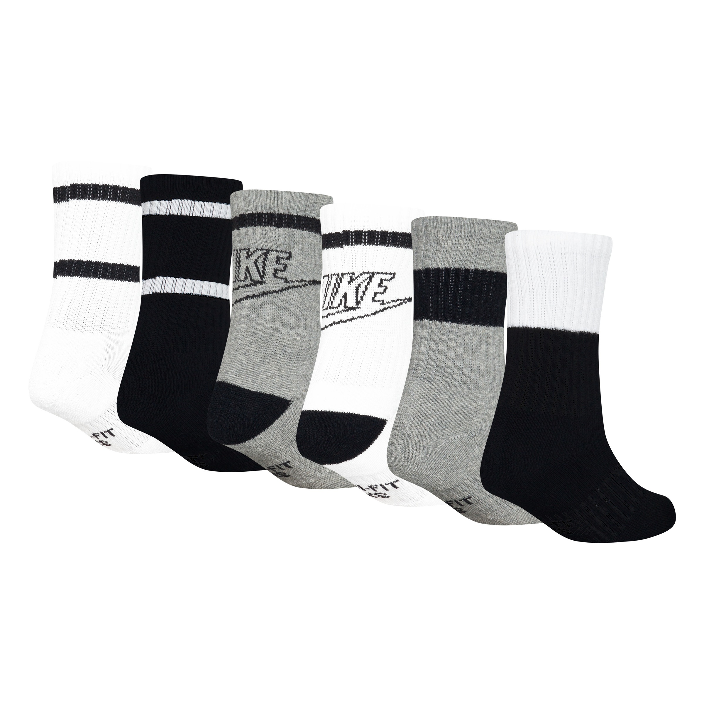 Nike Sportswear Socken "NHN NSW RETRO 6PK CREW" 6 Stk. tlg. für Kinder, wei günstig online kaufen