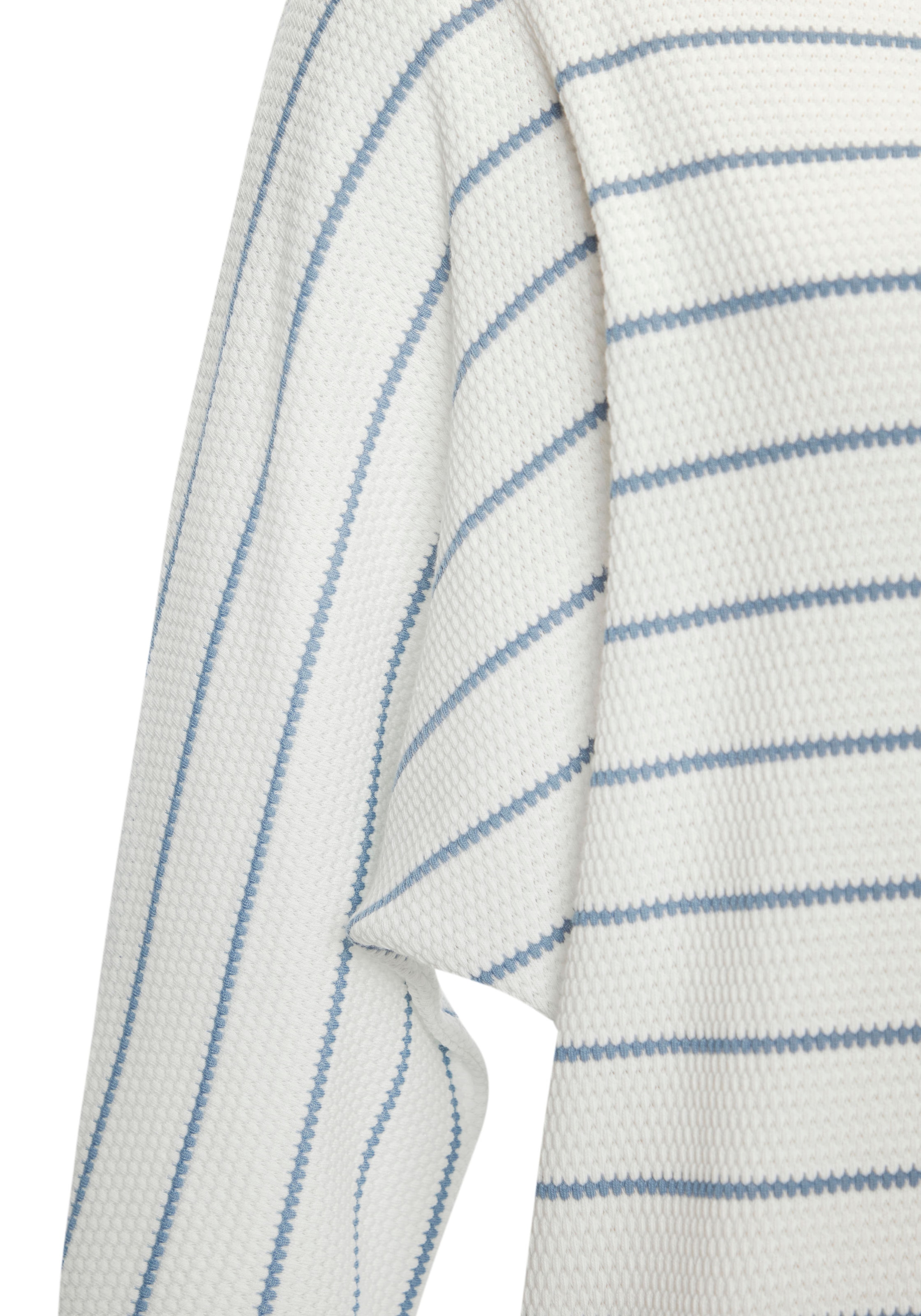 Vivance 3/4-Arm-Shirt »mit modischer Streifenstruktur«, aus pflegeleichter Baumwoll-Viskose-Qualität