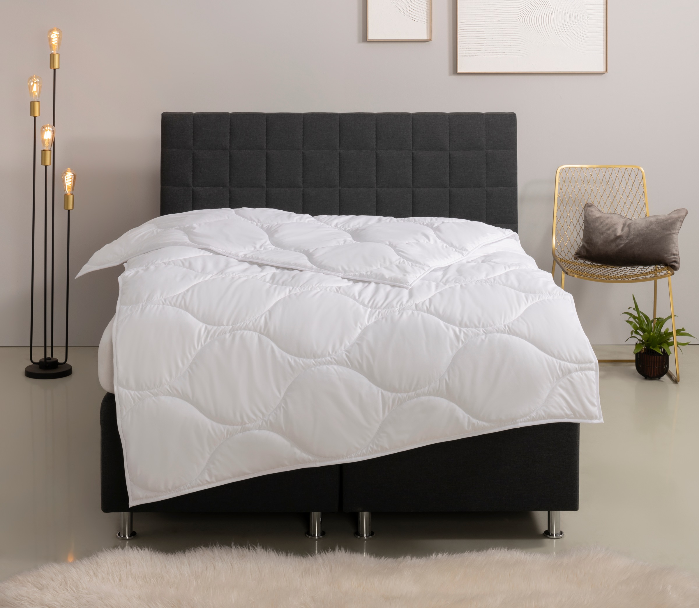 OTTO home Microfaserbettdecke "Angly, Bettdecke 135x200 cm und 155x220 cm" günstig online kaufen