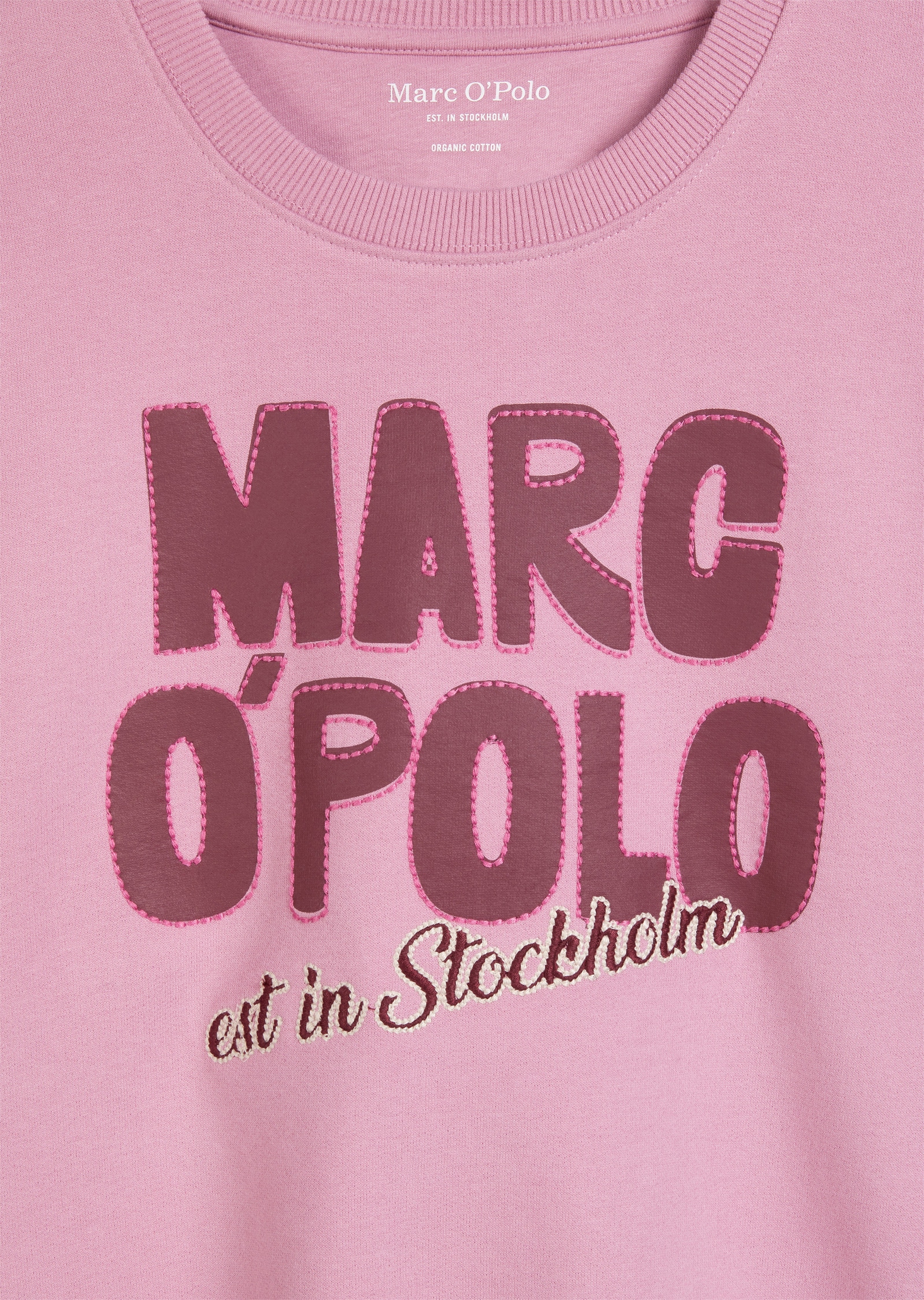 Marc O'Polo Sweatshirt »mit umsticktem Logoprint«