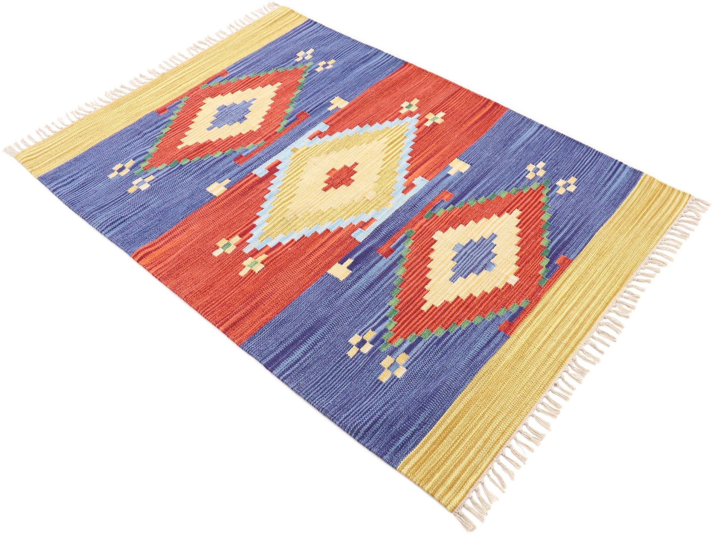carpetfine Teppich »Kelim Svea«, rechteckig, 5 mm Höhe
