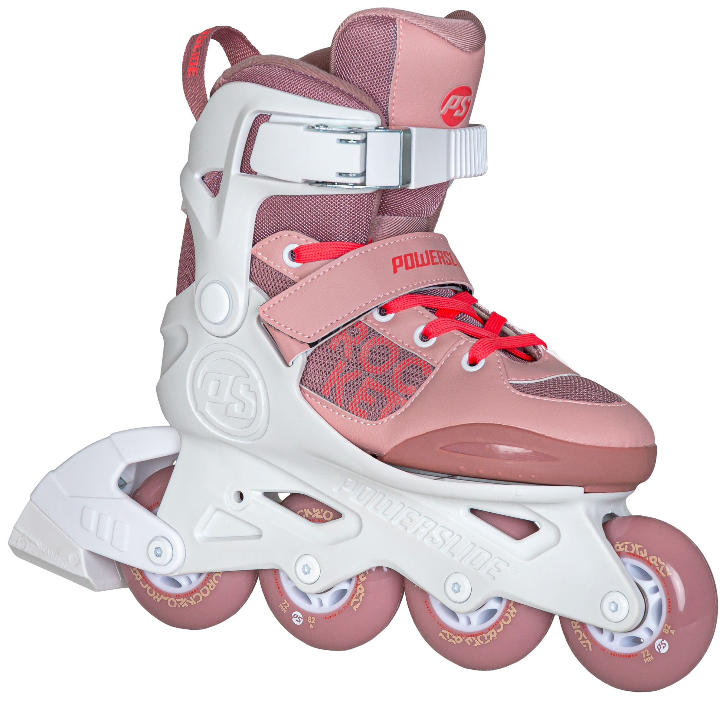 POWERSLIDE Inlineskates "Rocket Pale Mauve adj.", 33/36 (bis 80 kg)weiß, Inlineskates_Rollschuhe