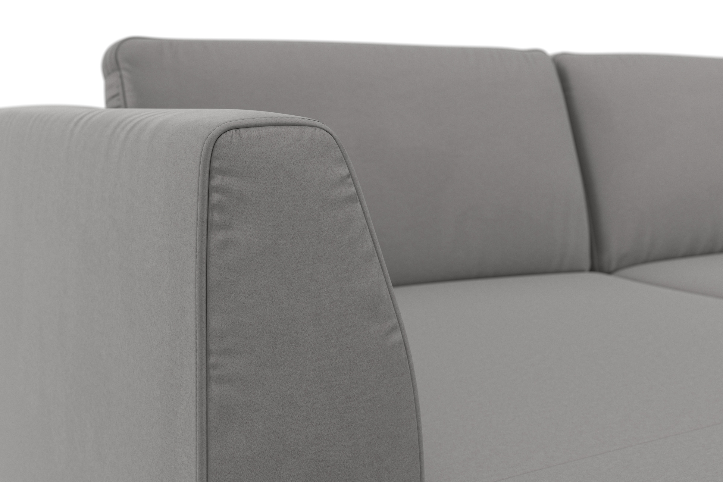 sit&more Wohnlandschaft »Olsen U-Form« inklusive Sitztiefenverstellung, wahlweise mit Bettfunktion, 15cm hoch