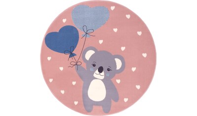 HANSE Home Kinderteppich »Koala Sweetheart«, rund, 9 mm Höhe, Herzen, Kurzflor,... kaufen
