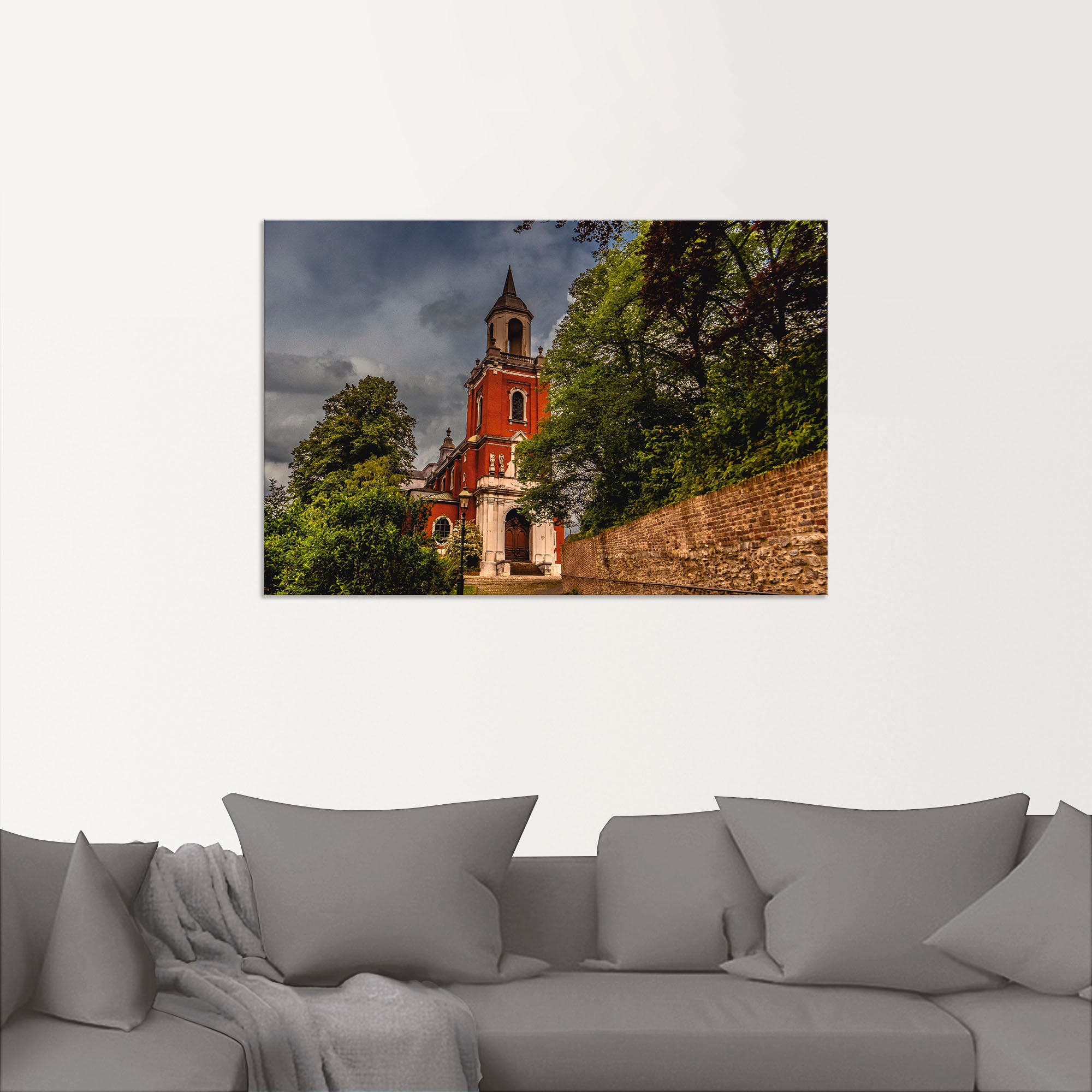 Artland Wandbild »Herbstimpression«, Gebäude, (1 St.), als Alubild, Leinwandbild, Wandaufkleber oder Poster in versch. Größen