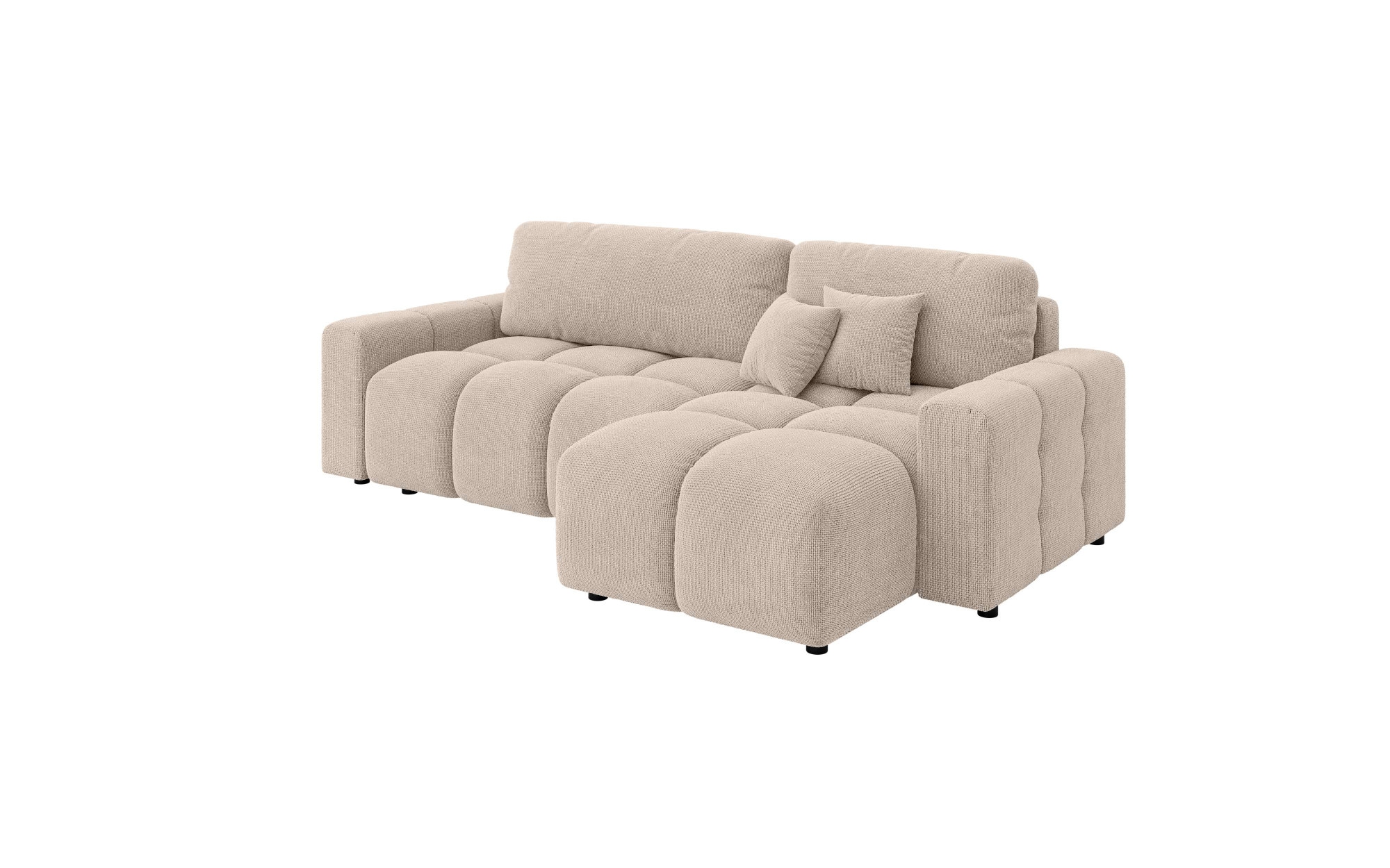 INOSIGN Ecksofa »FELICI, Schlafsofa 233cm, L-Form mit Recamiere beidseitig montierbar«, Designsofa mit Bettfunktion und Bettkasten, Maße B/T/H: 233/142/88 cm