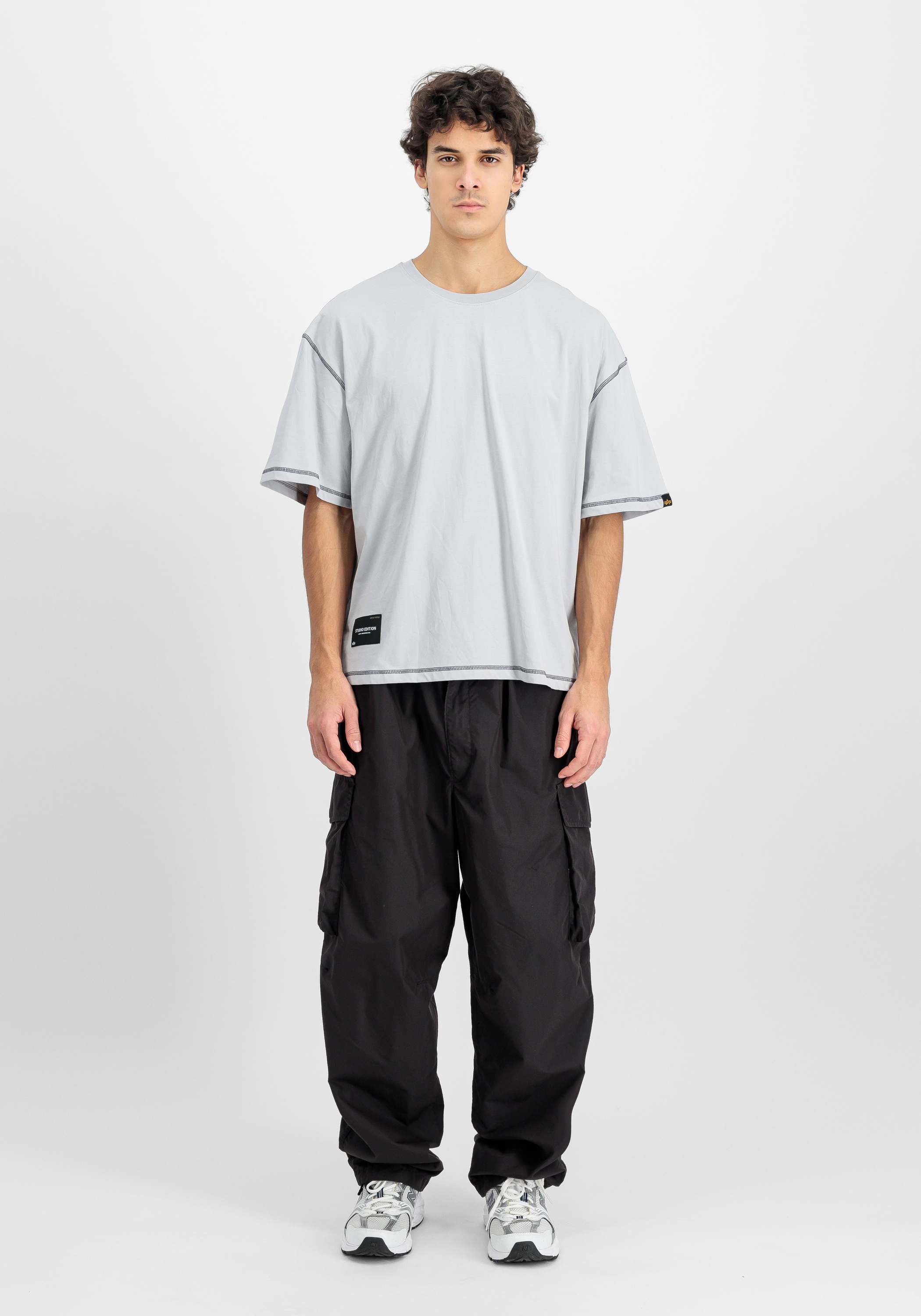 Alpha Industries Studio Bubble Backprint T-Shirt Grey L 2