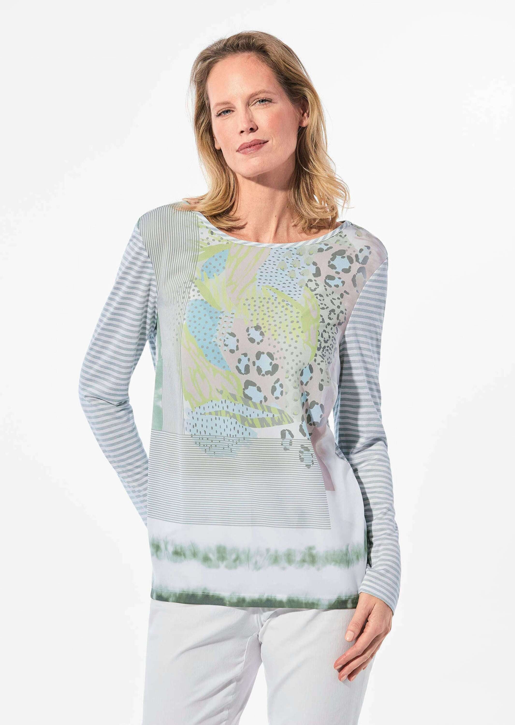 GOLDNER Print-Shirt "Blusenshirt mit Mustermix" keine/nicht relevant günstig online kaufen