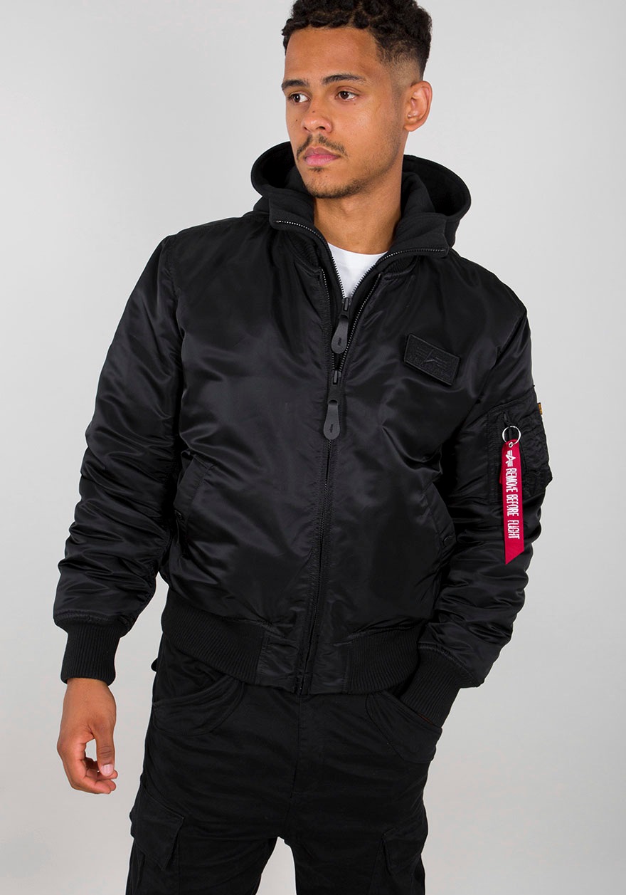 Alpha Industries Bomberjacke "MA-1 ZH Back Print", mit Kapuze günstig online kaufen