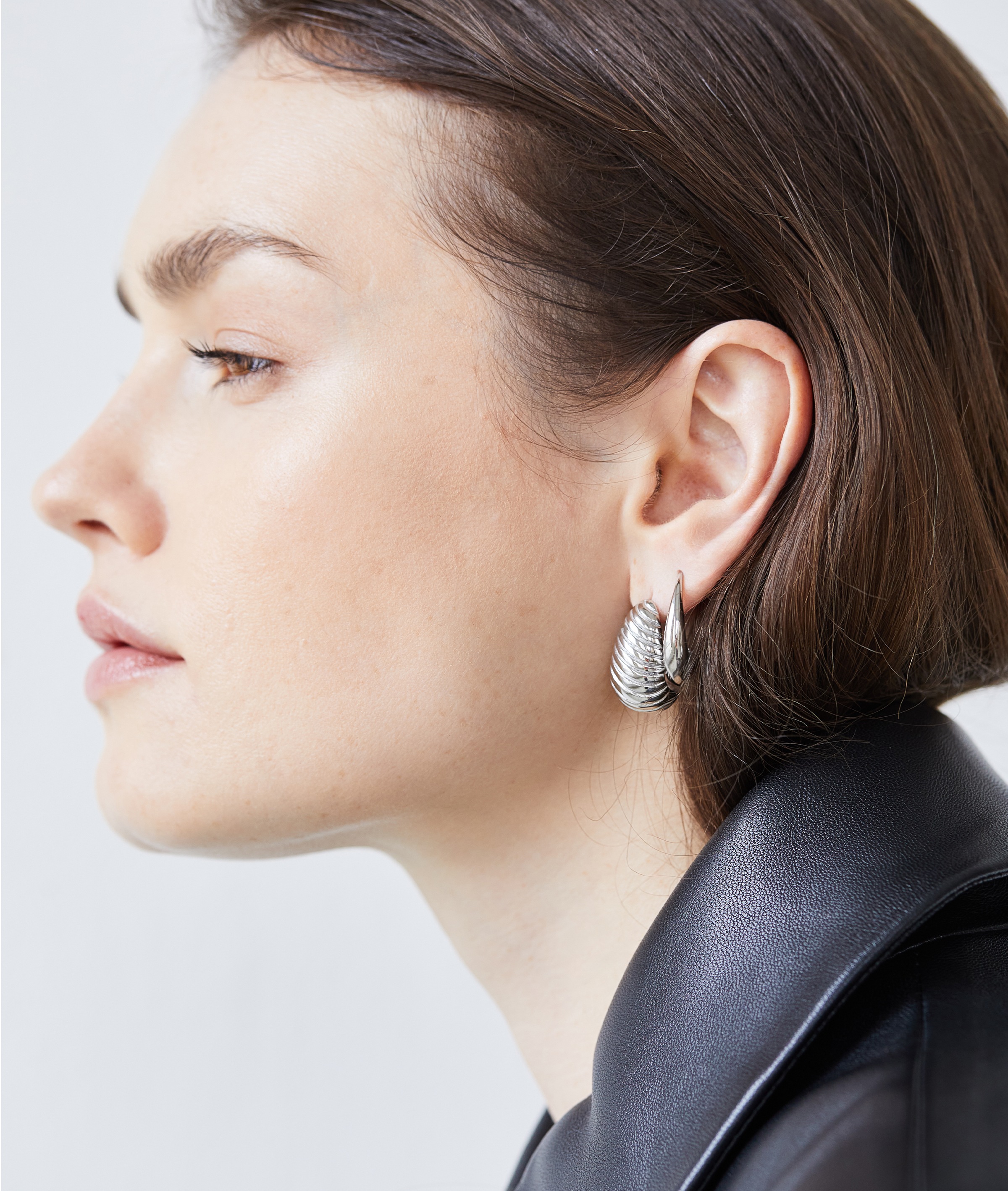 Echtzeit Paar Creolen »Schmuck Geschenk Edelstahl Ohrringe The Classy Drop«