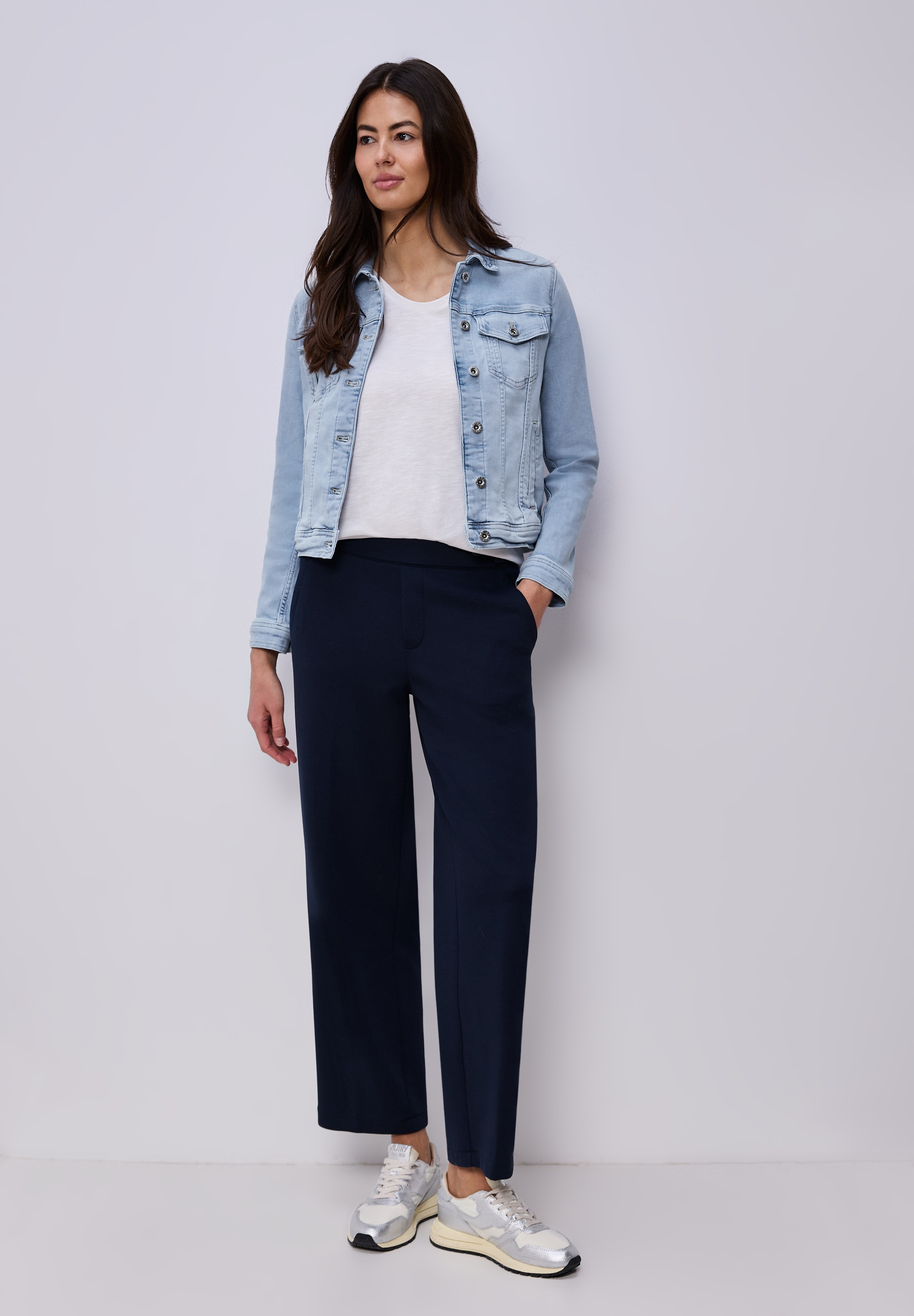 STREET ONE Jeansjacke ohne Kapuze in Denim-Optik