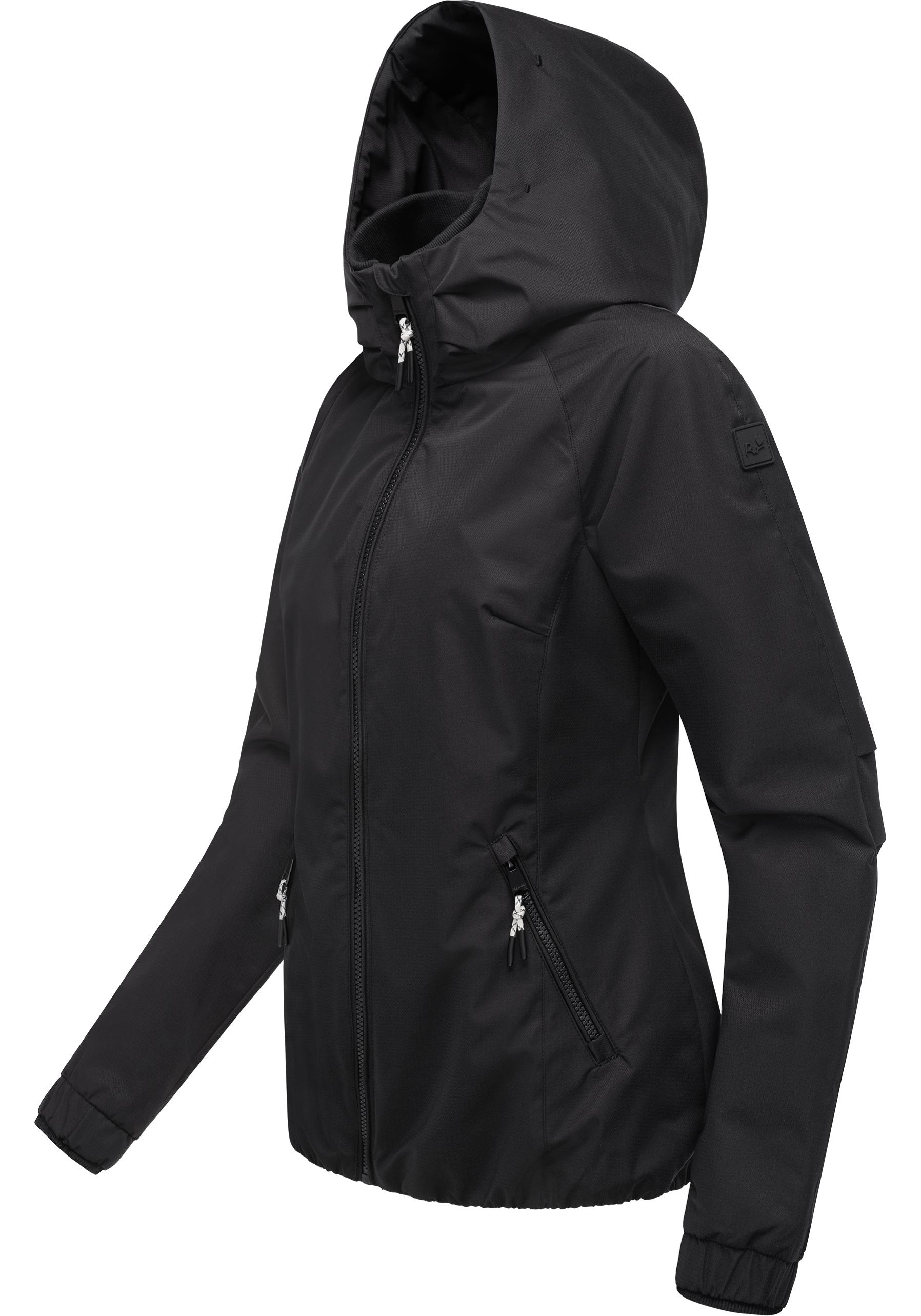 Ragwear Outdoorjacke »Dizzie Tech«, mit Kapuze, Wasserdichte Damen Übergangsjacke mit großer Kapuze