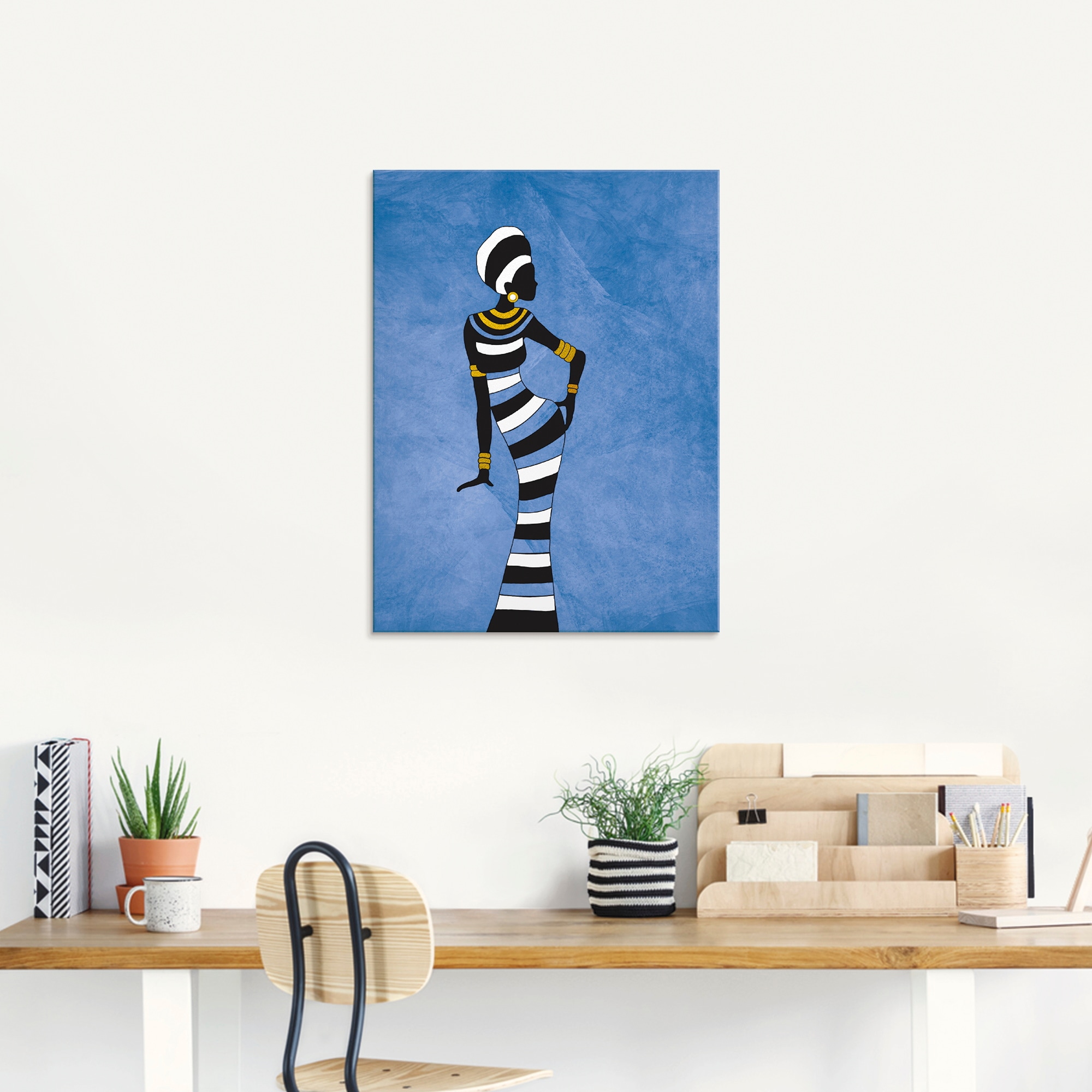 Artland Glasbild »Afrikanische Frau«, Frau, (1 St.), in verschiedenen Größen