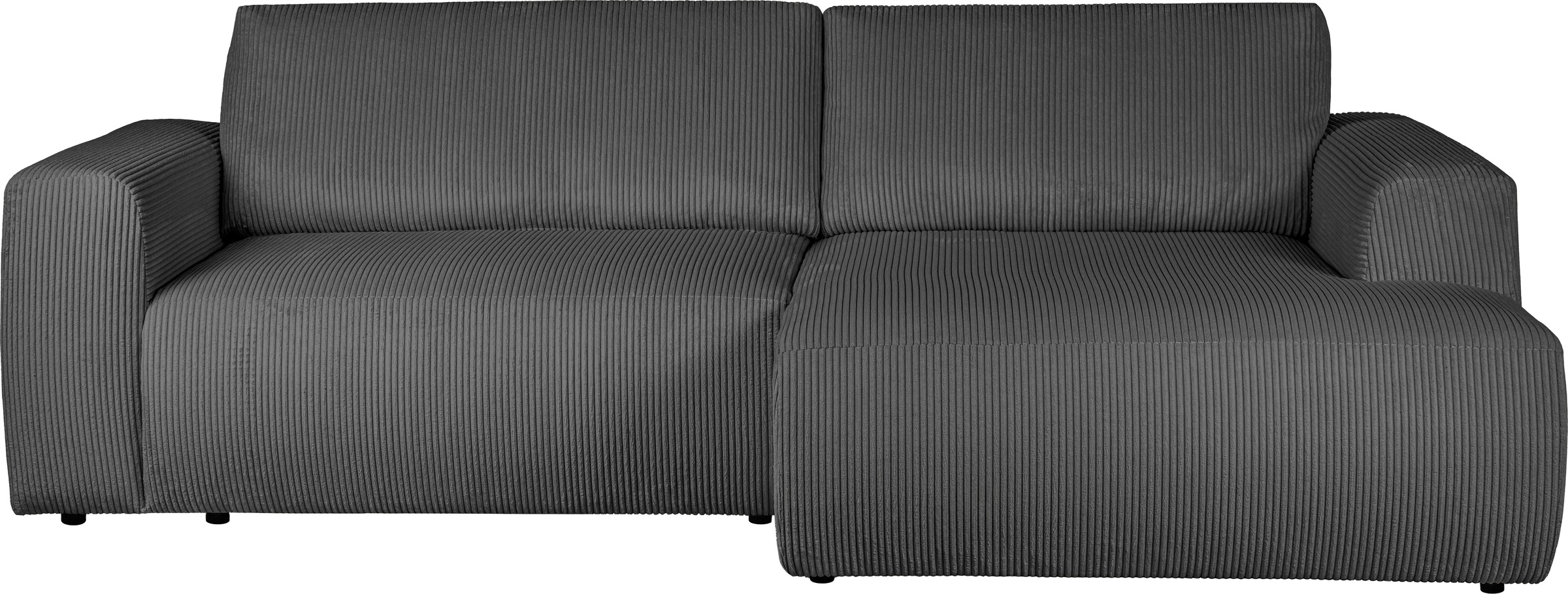Home affaire Schlafsofa "Noord Schlafecksofa, Breite 250 cm" Cord, Struktur günstig online kaufen