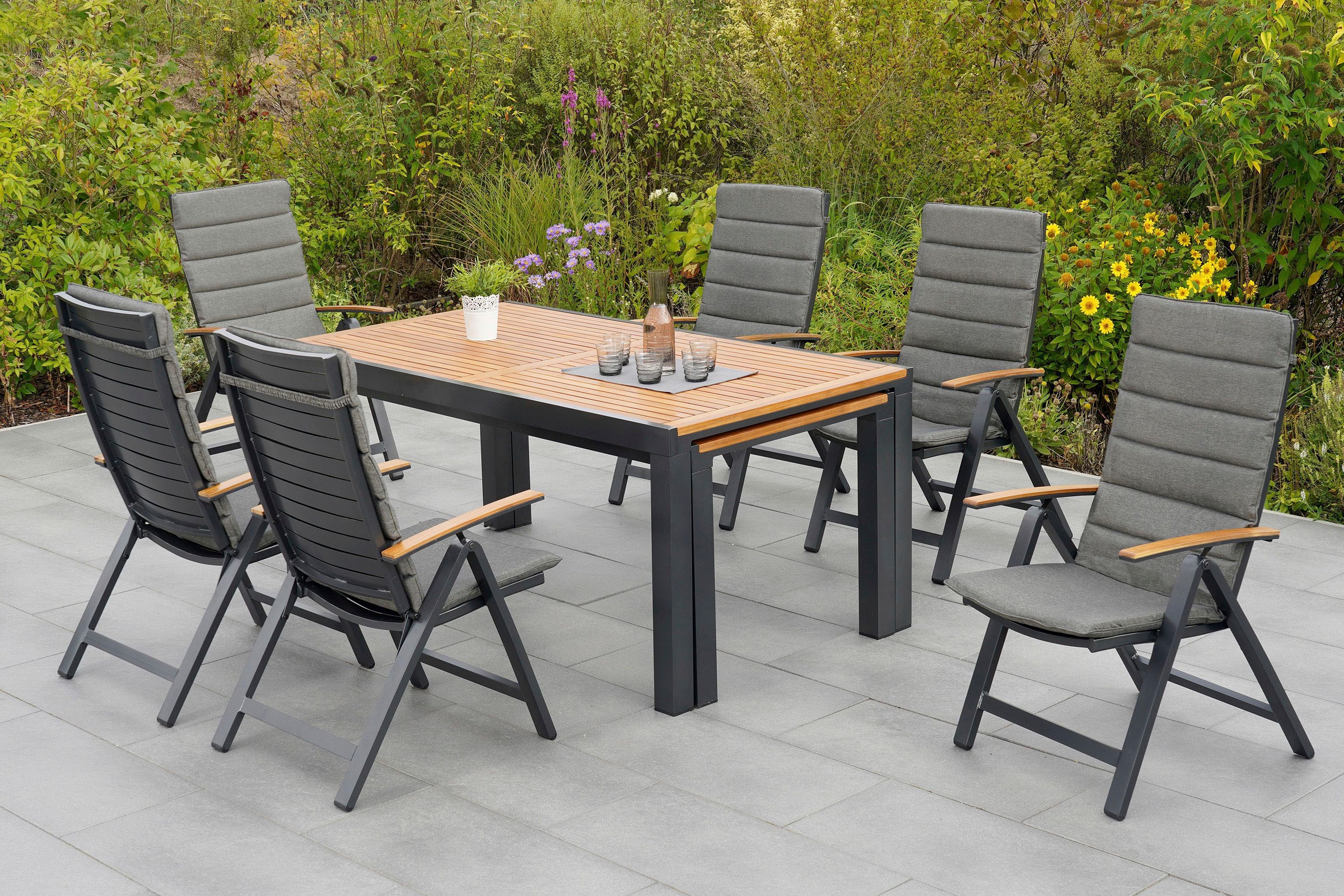 MERXX Garten-Essgruppe "Astros", (13 tlg.), inkl. Auflagen günstig online kaufen