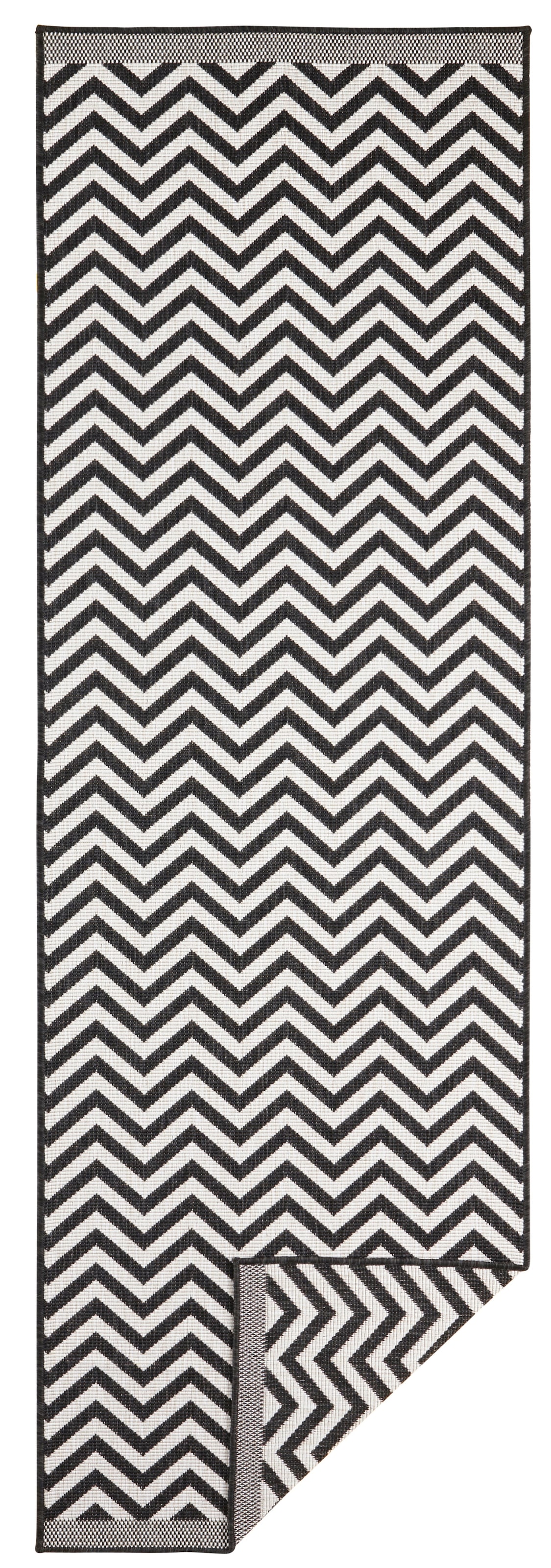 NORTHRUGS Teppich »Palma Wendeteppich«, rechteckig, 5 mm Höhe, In-& Outdoor, Wetterfest, Balkon, Läufer, Wohnzimmer, Wasserfest