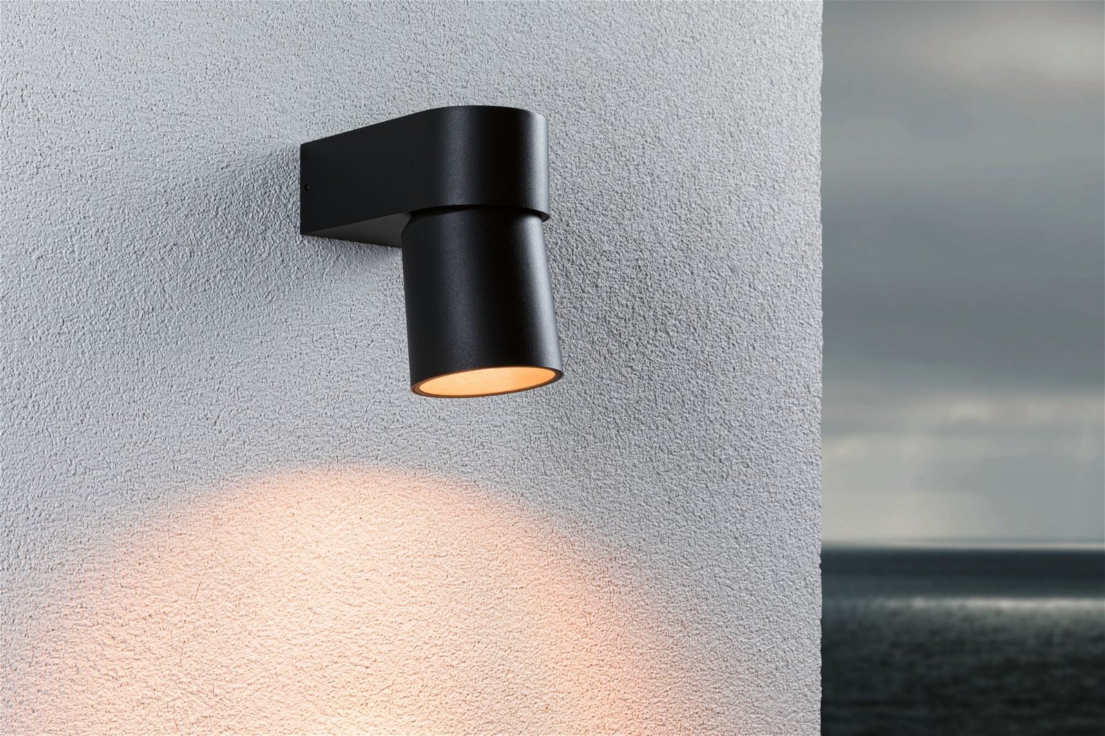 Paulmann LED Außen-Wandleuchte »Kimu IP44 80mm 2200K 7,8W 500lm 230V 70° Anthrazit Aluminium«, 1 flammig, insektenfreundlich