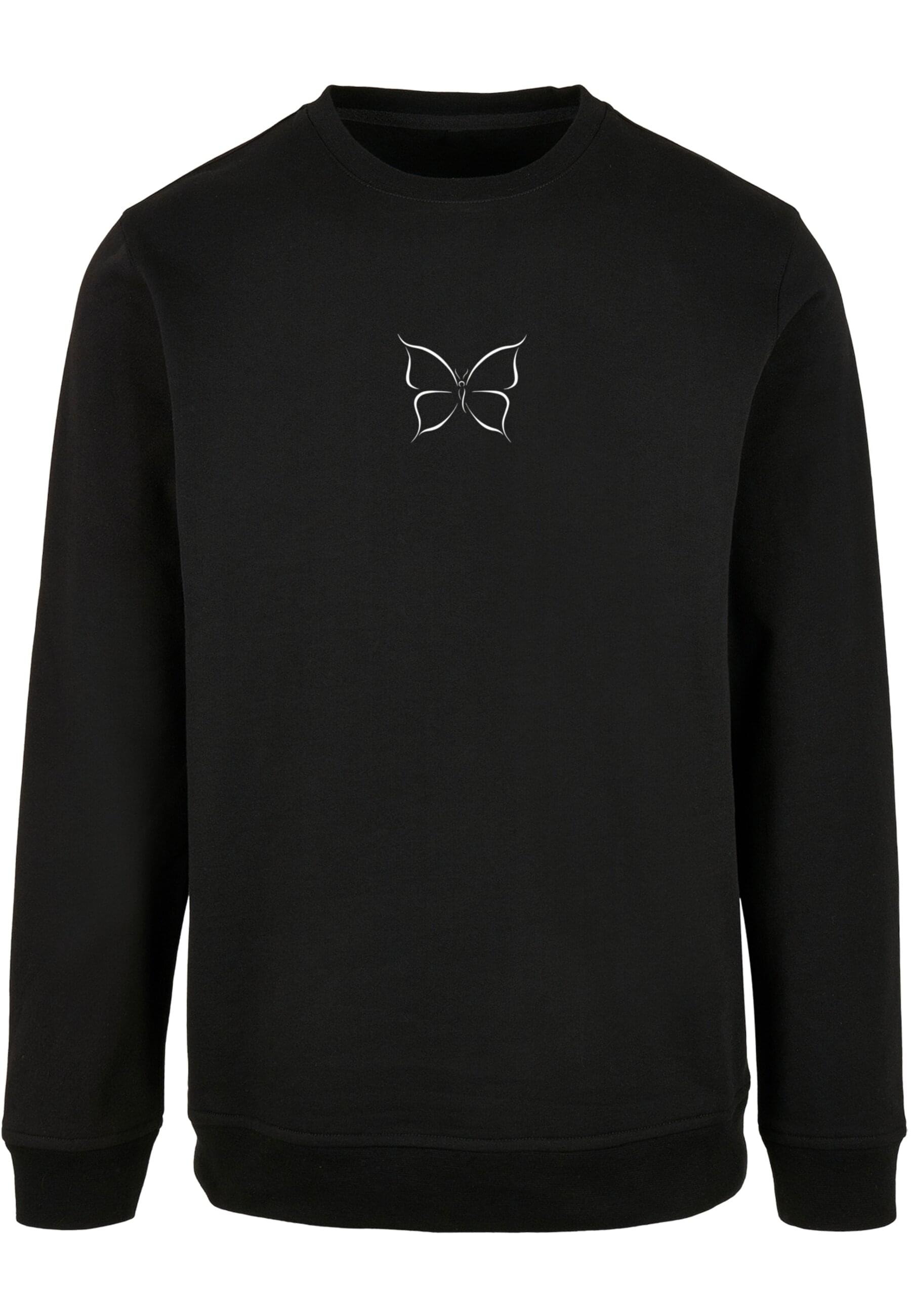 Rundhalspullover »Merchcode Herren Butterfly Basic Crewneck«, (1 tlg.)