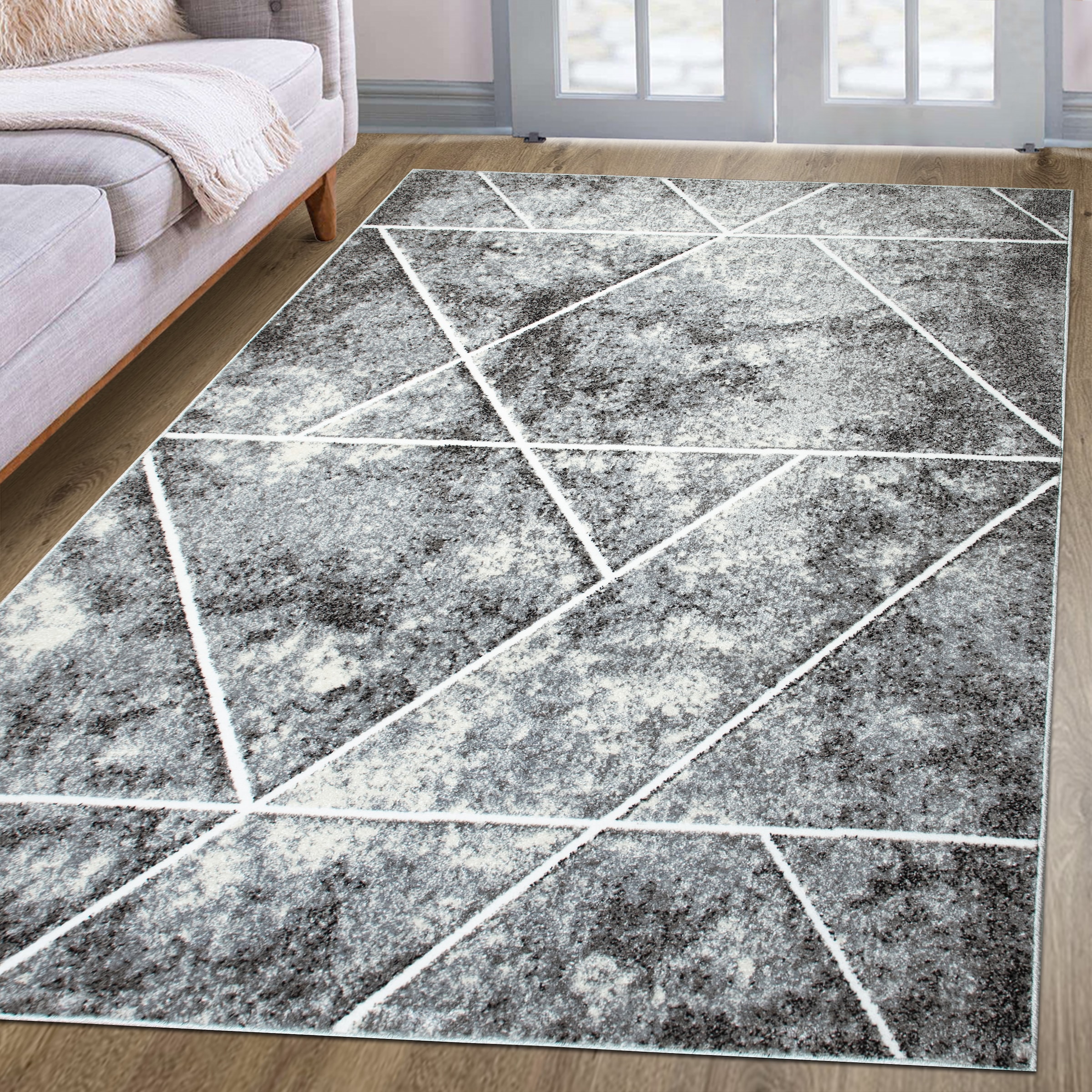 my home Teppich "Kimly, geometrisches Design in 3D-Optik" rechteckig 9 mm H günstig online kaufen