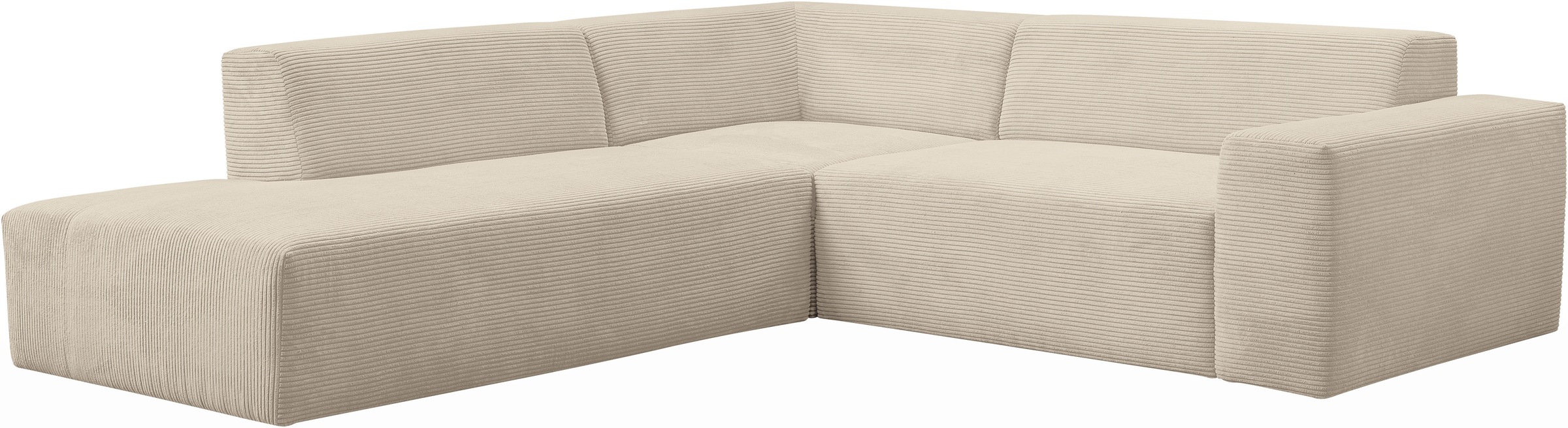 Thumbnail - WERK2 Ecksofa "Zeus-M, tolles Sofa mit schönen Details, L-Form" Curvy Trend Garnitur, urbane Optik, komfortable Wellenun...